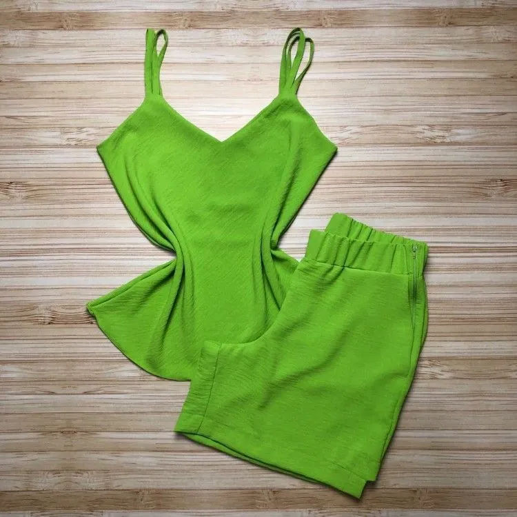 Conjunto G (42) Verde Short e Regata