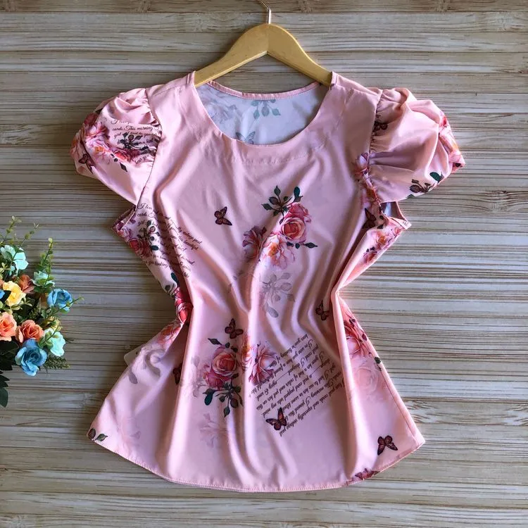 Blusa Romântica Estampada M (40)