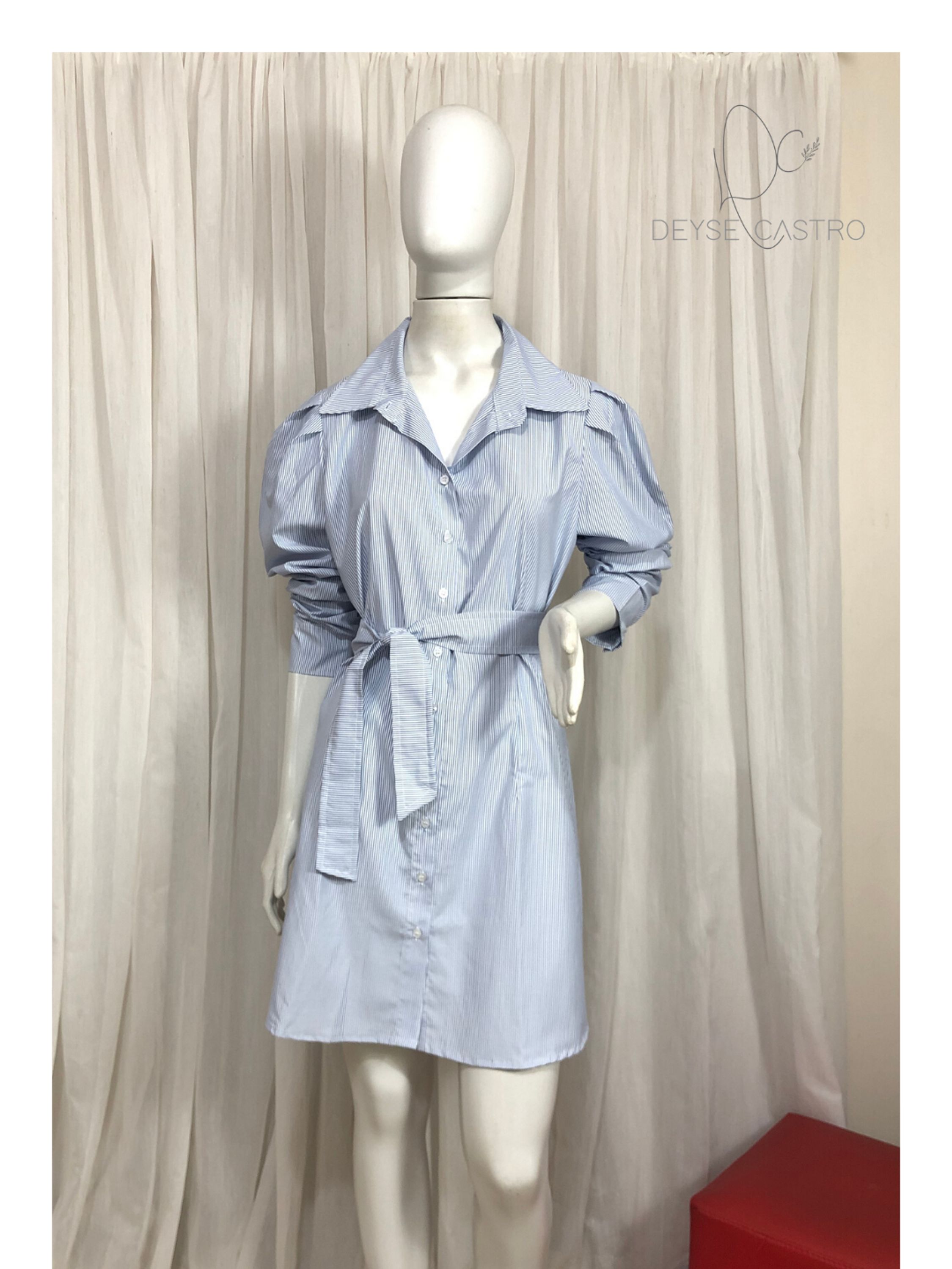 Chemise G (42) Listrado Azul