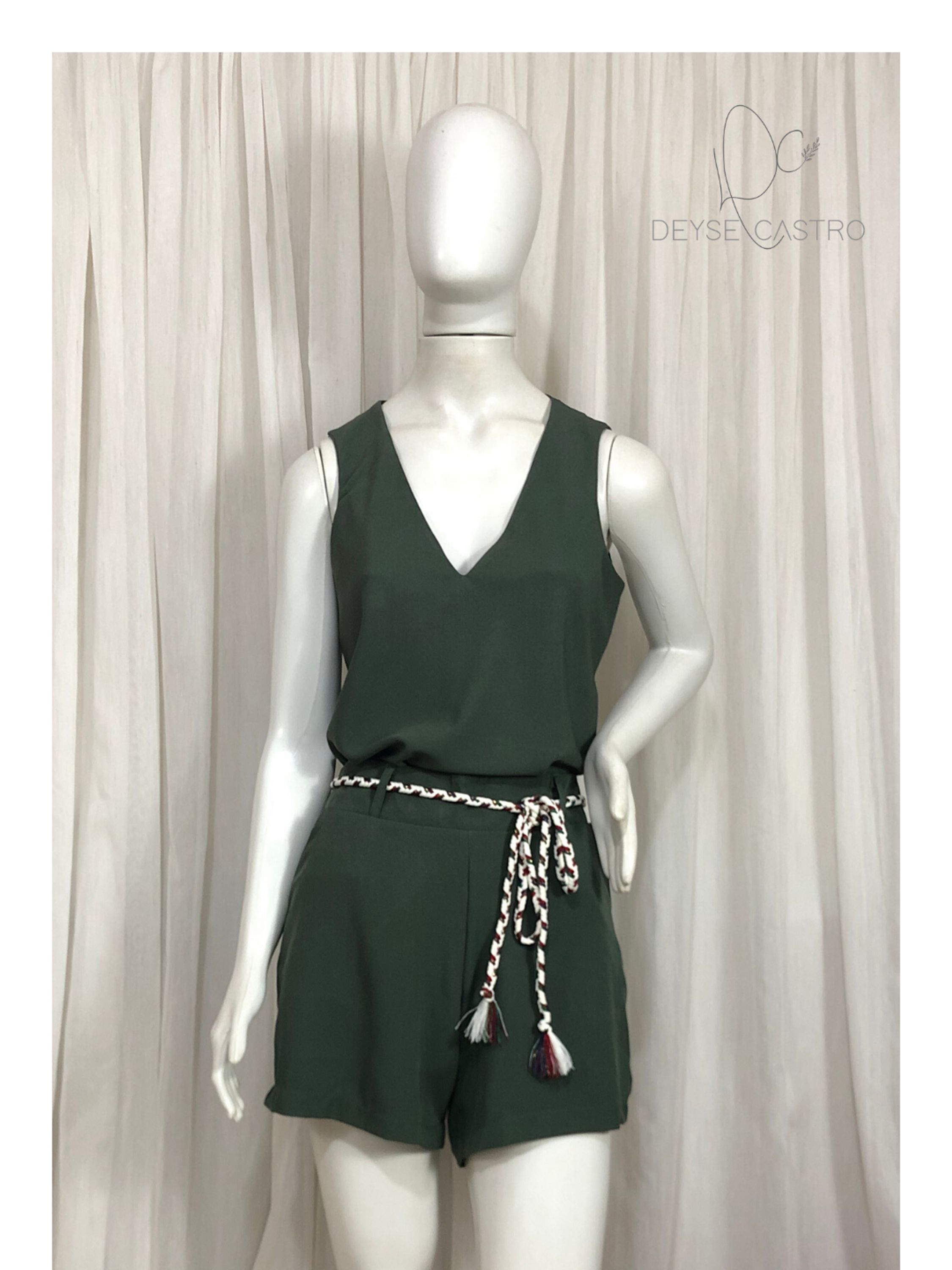 Conjunto P (38) Verde Militar