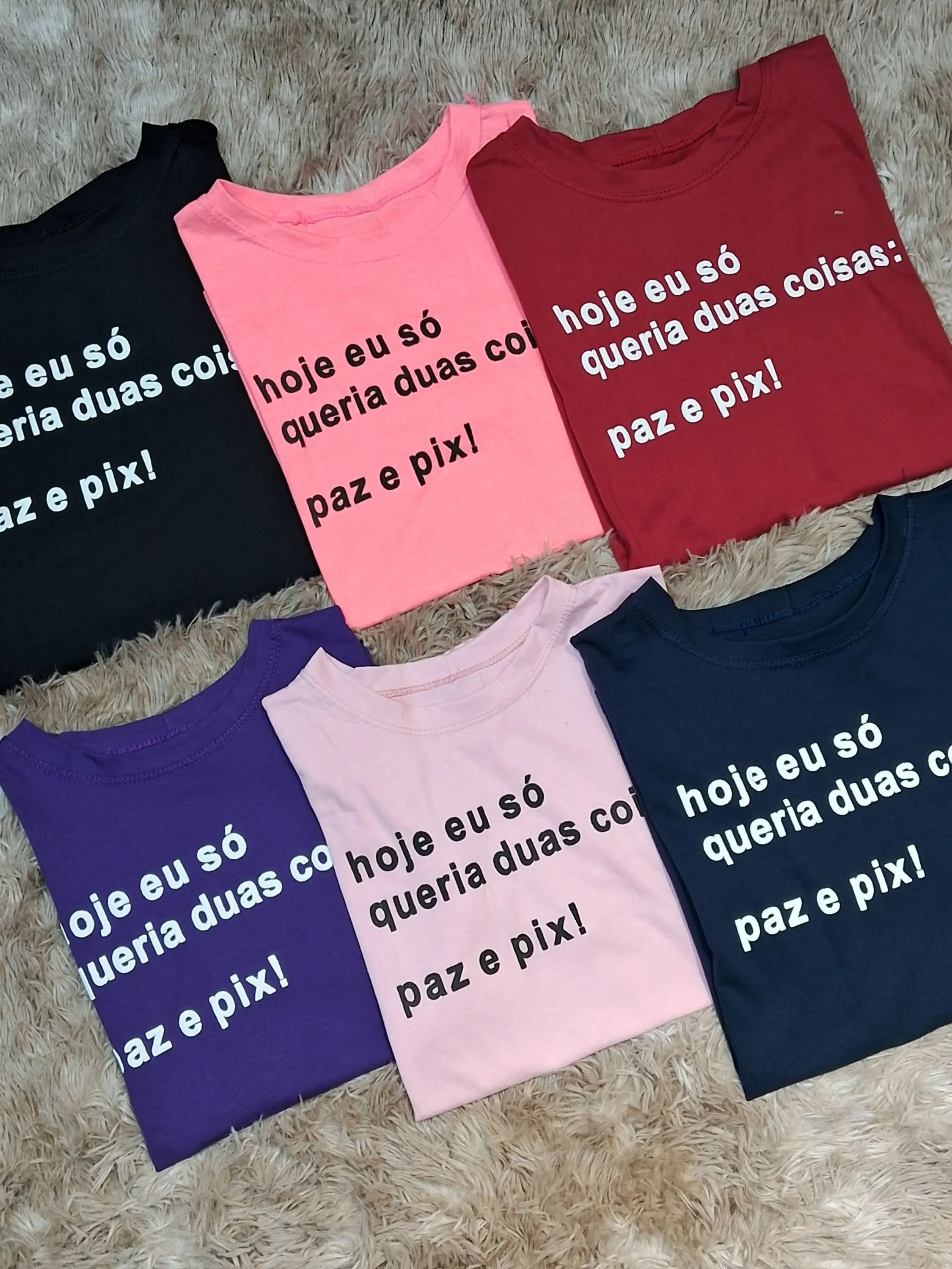 Camiseta manga  curta com frase