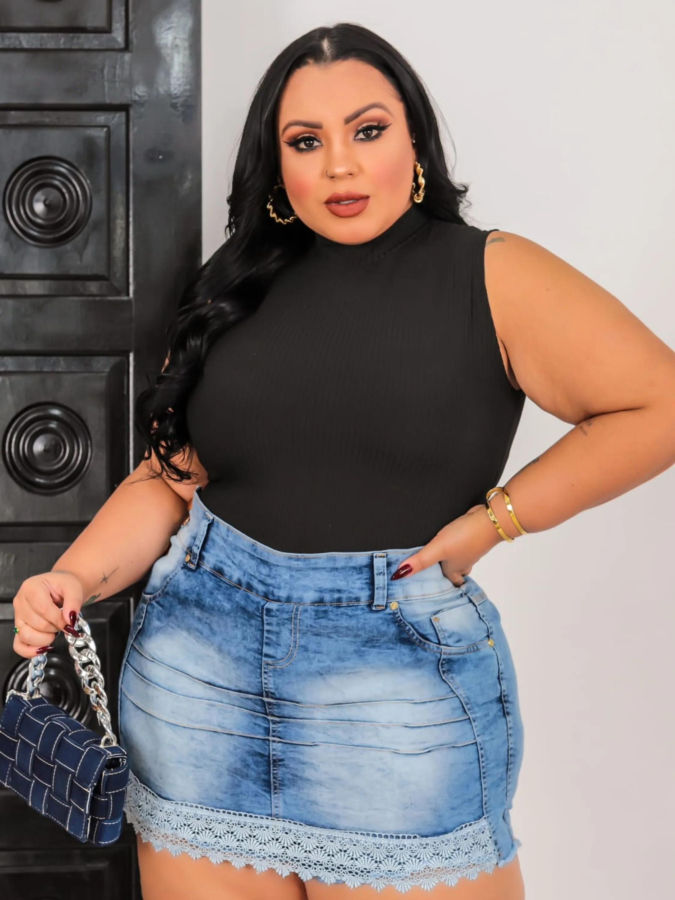 Shorts Saia Plus Size Jeans