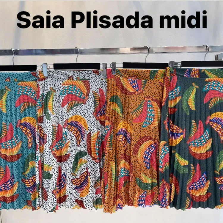 Saia plinsada midi banana