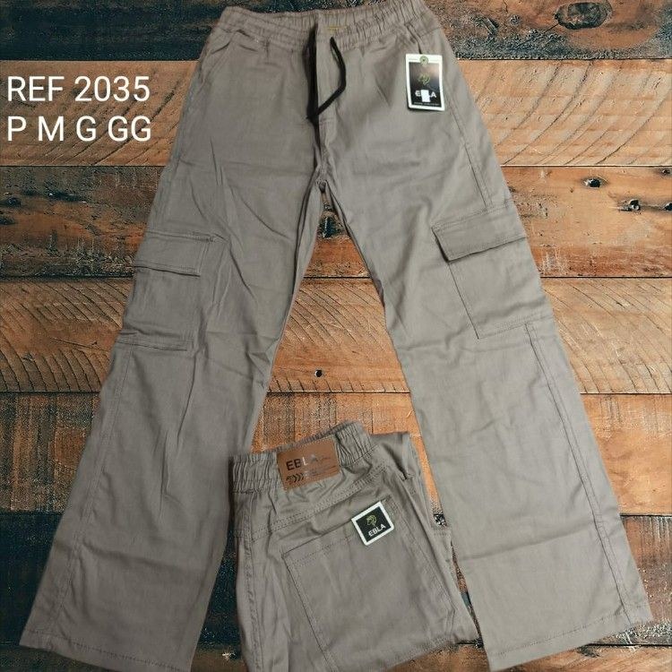 Calça cargo beje escura 2035