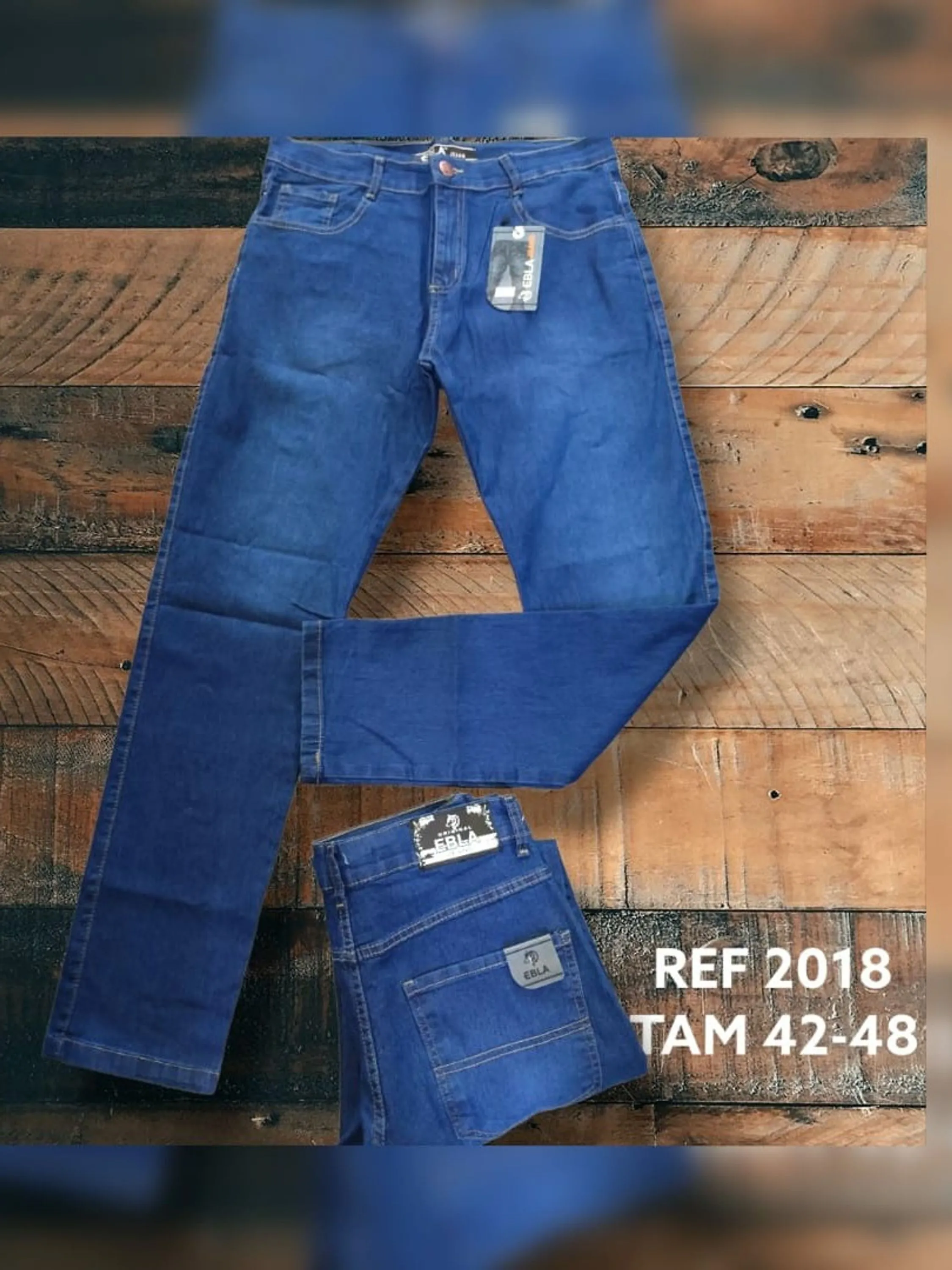 Calça jeans masculino azul jeans 2018