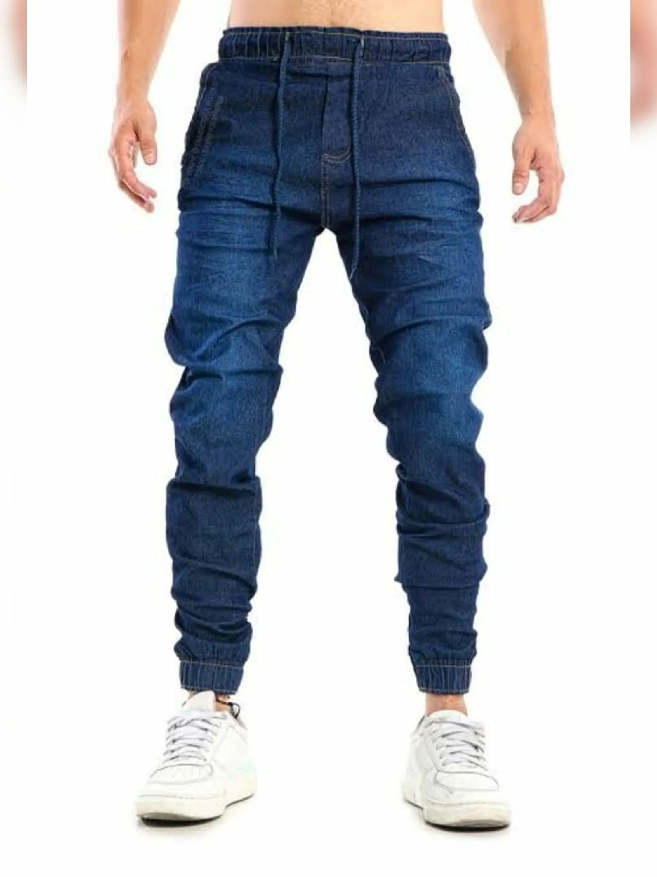 Calça jogger azul jeans 3057