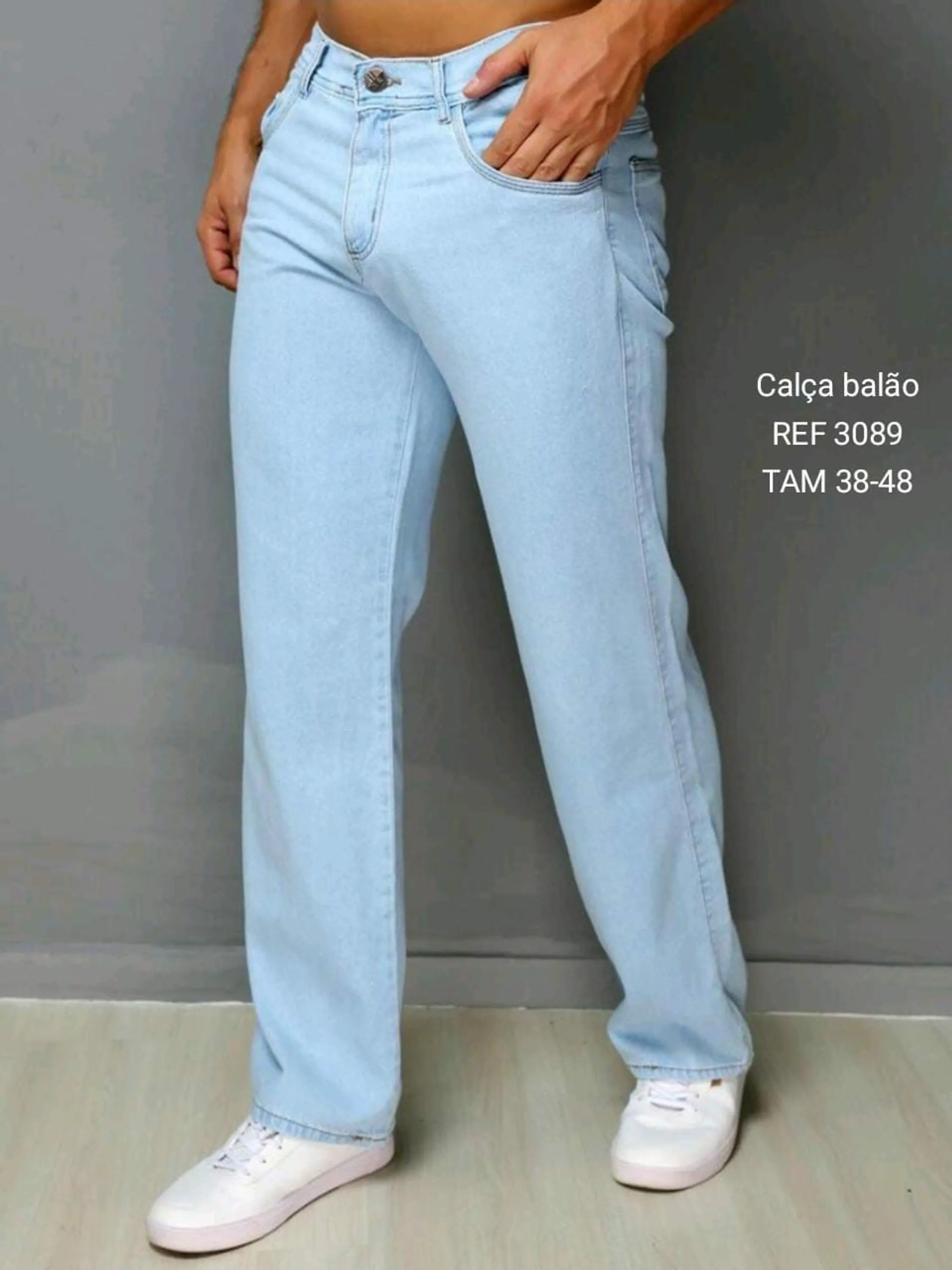 Calça balão jeans masculino Premium 2058