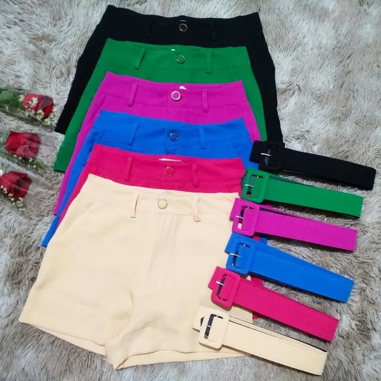 Short alfaiataria c/cinto New Fashion N8170