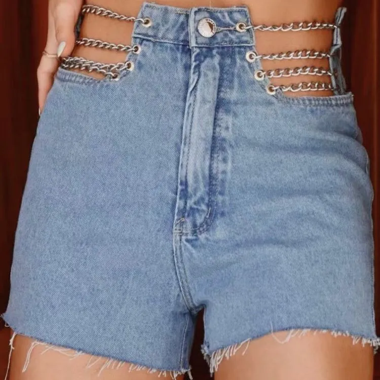 shorts jean corrente Elsa moda