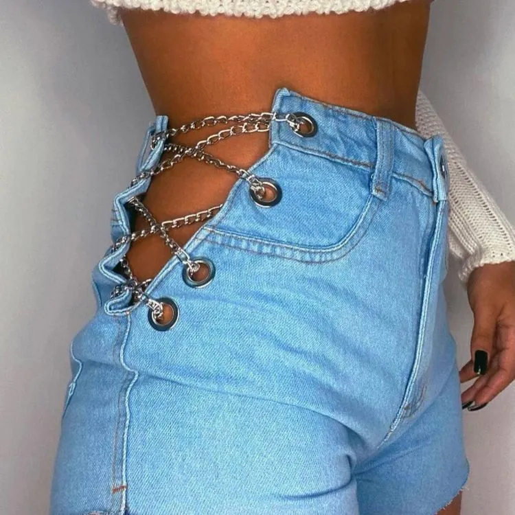 Short jeans corrente Elsa Moda