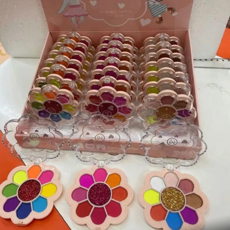 Paleta de Sombras e Glitter Florzinha Box C/24 Unidades