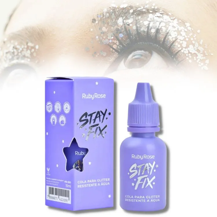 Cola Para Glitter Linha Stay Fix Ruby Rose