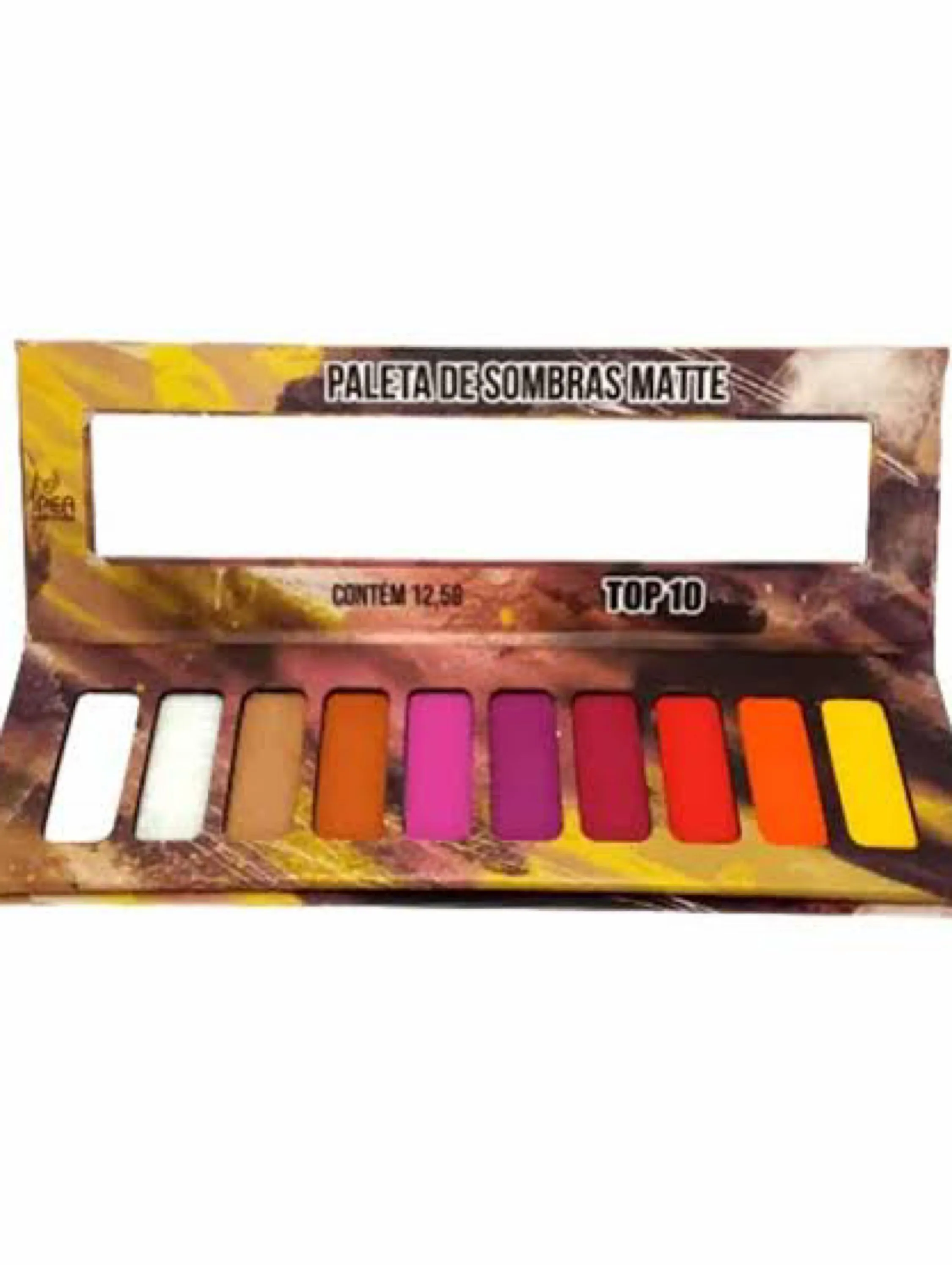 Paleta Sombras Matte Top 10 Ludurana