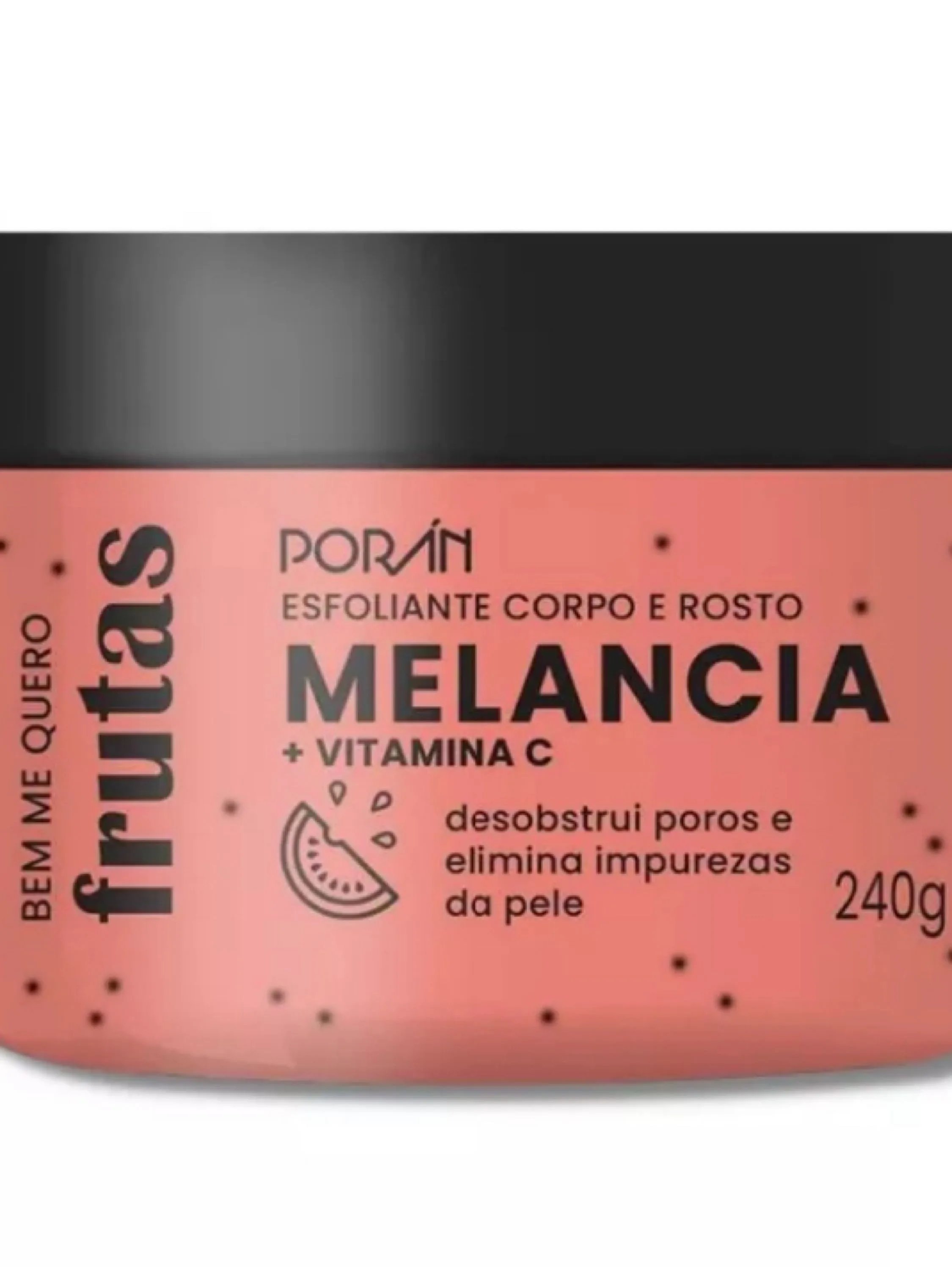 Esfoliante Porán Corpo E Rosto - Pele Renovada E Saudáve Melancia