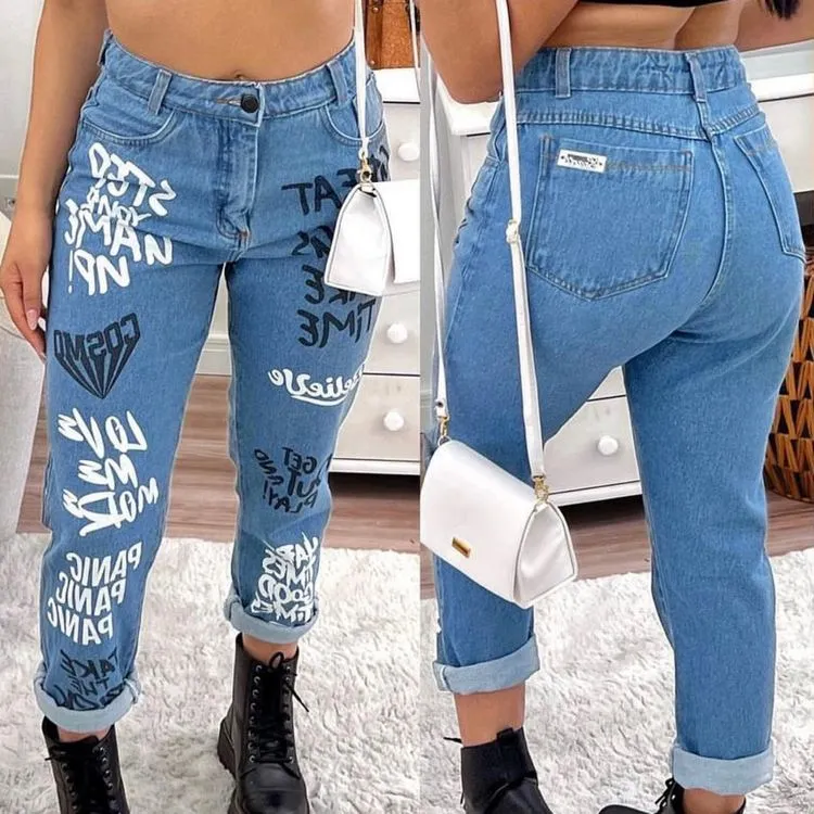 Calça Jeans Mom premium estampados