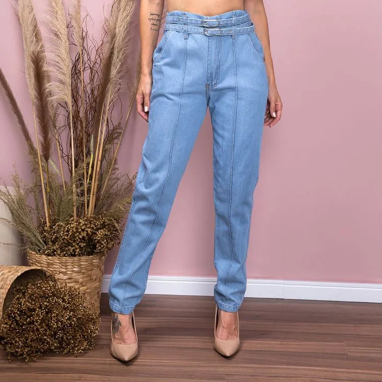 Calça Jeans com 2 cinto