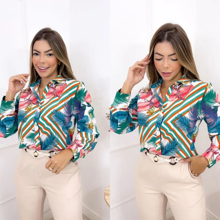 blusa de manga - Ester Q3068