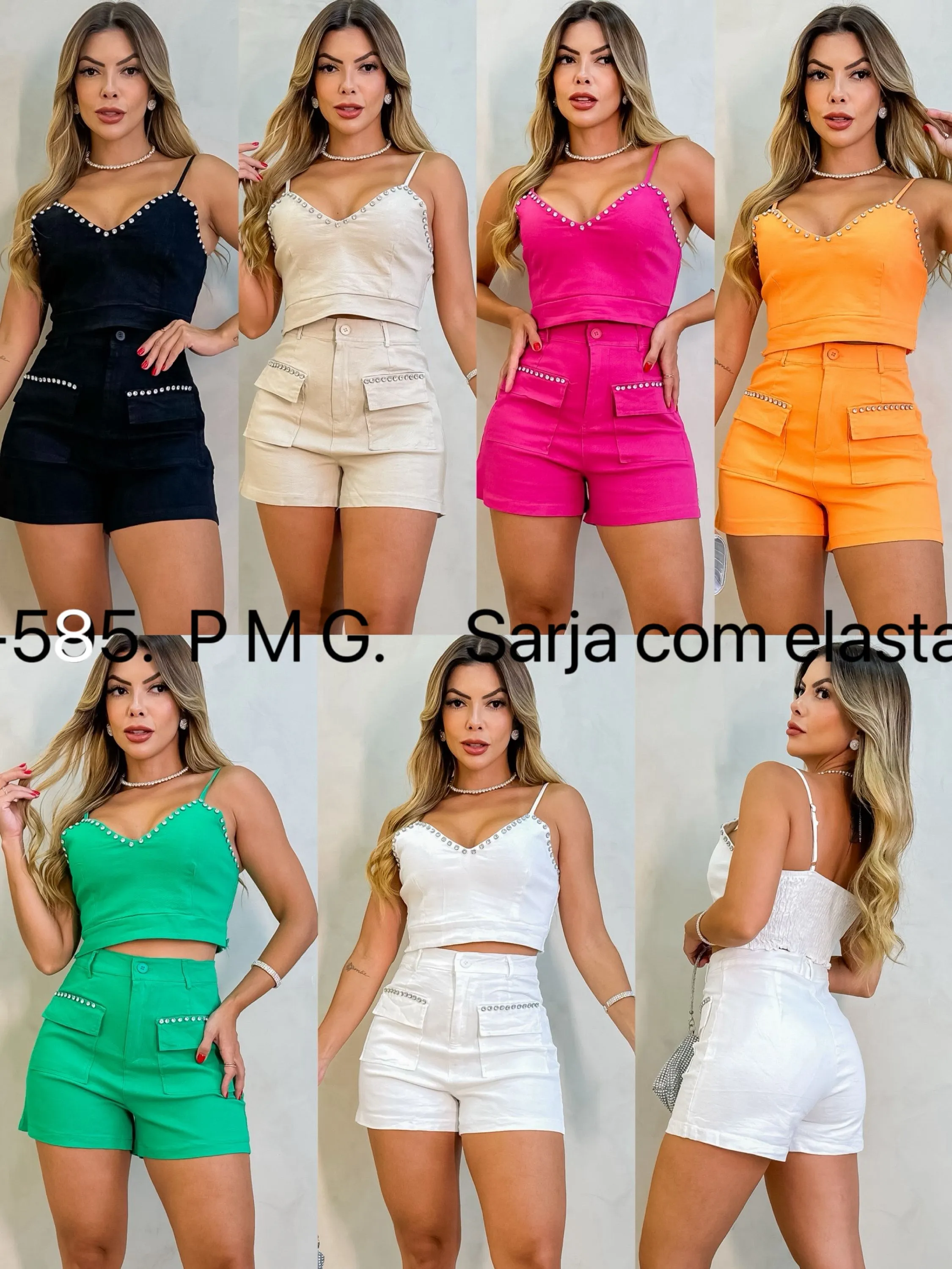 Conjunto  sarja com elastano TS585