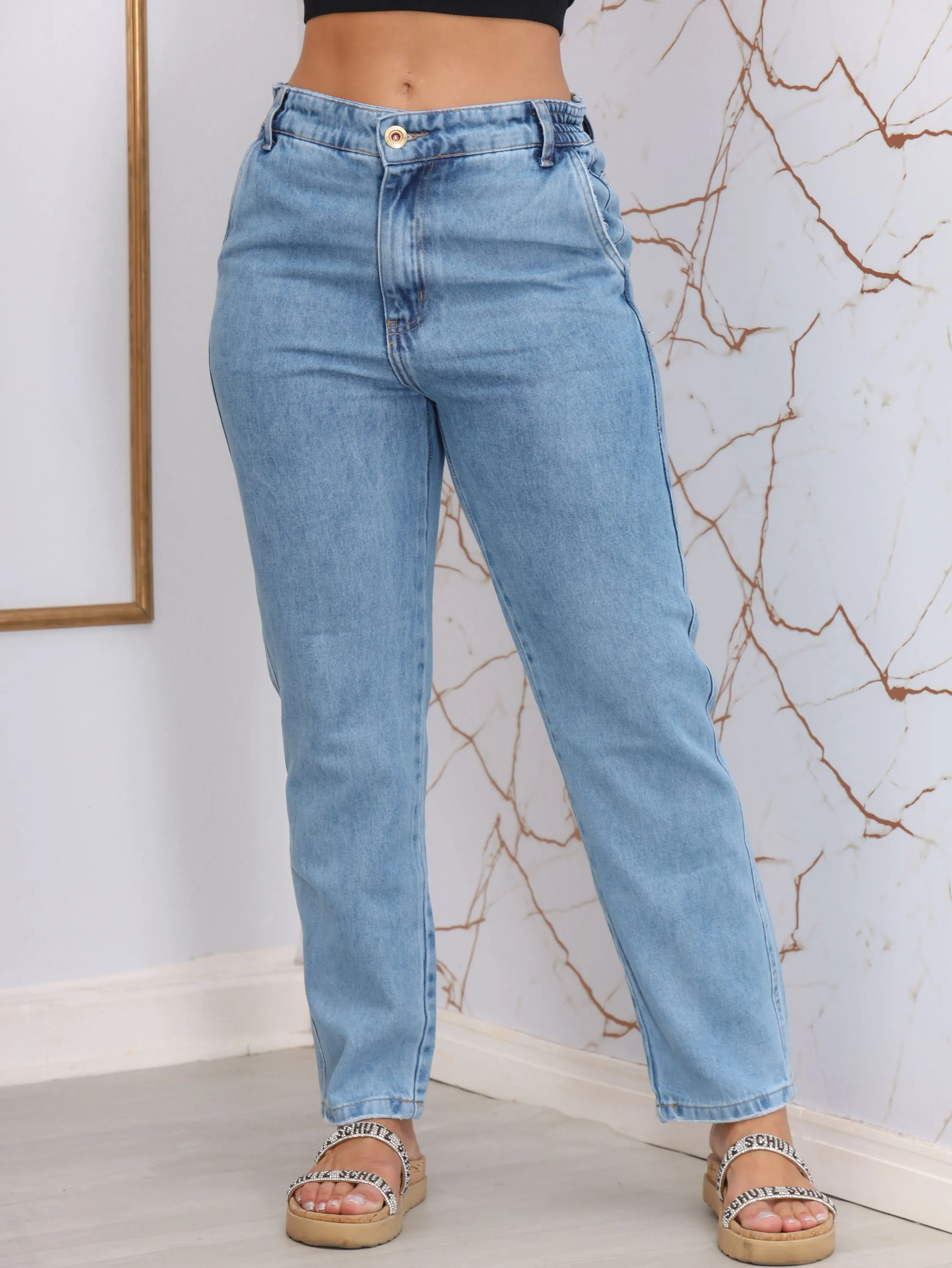 Calça Jeans Mom