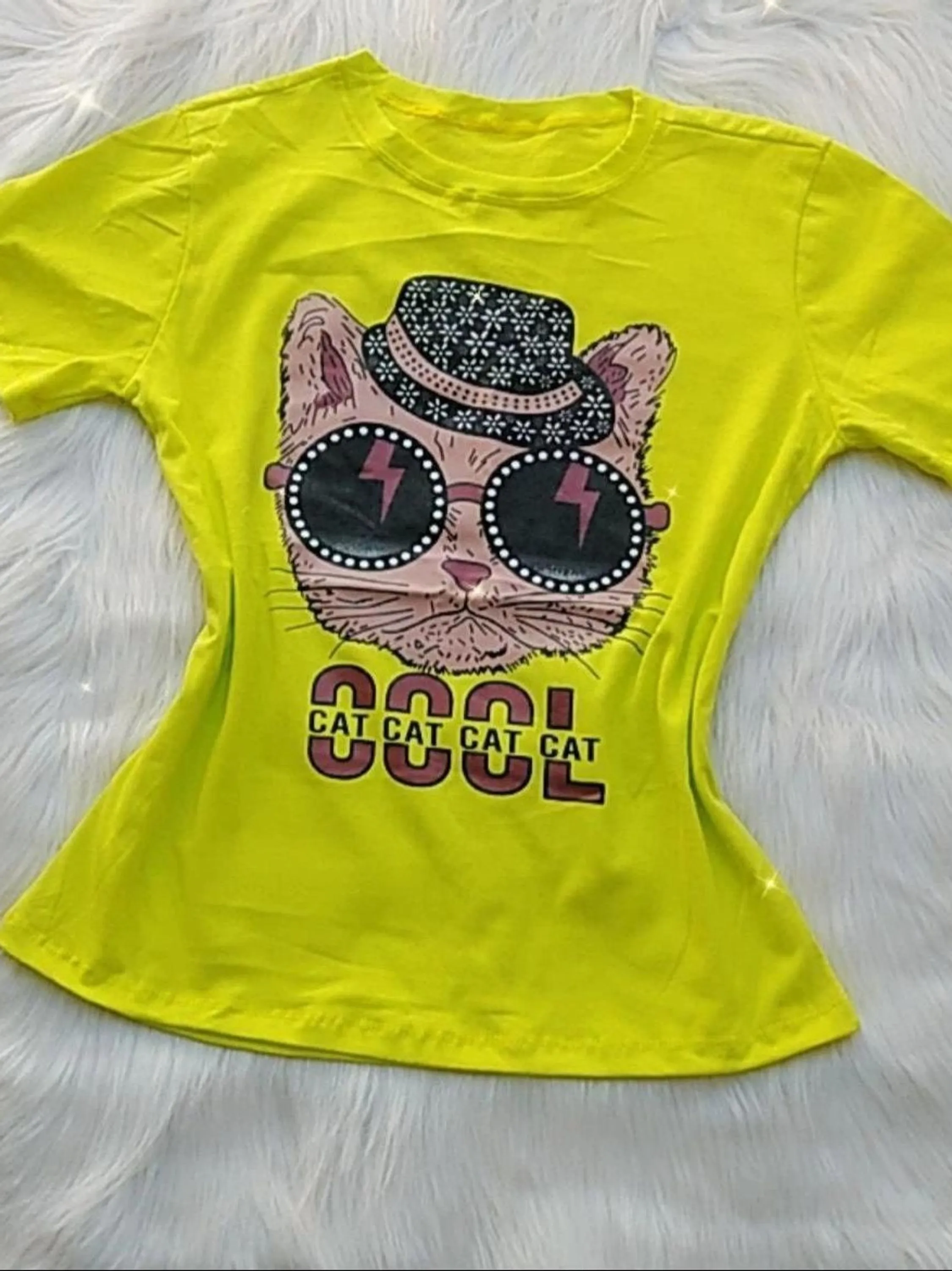 T-shirt feminina algodão