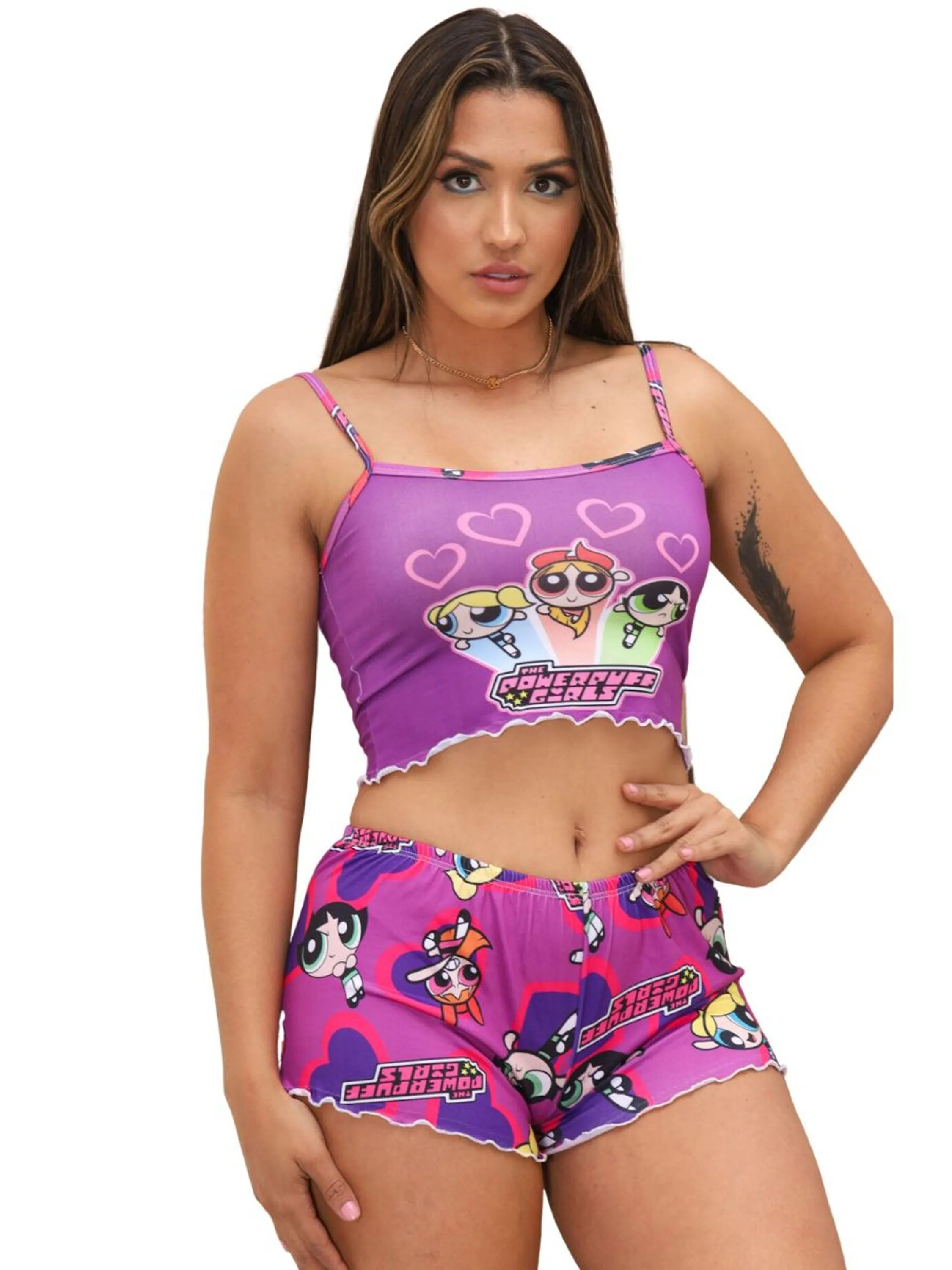 Kit 02 Pijamas Curto Adulto Feminino Verão Baby Doll E Short