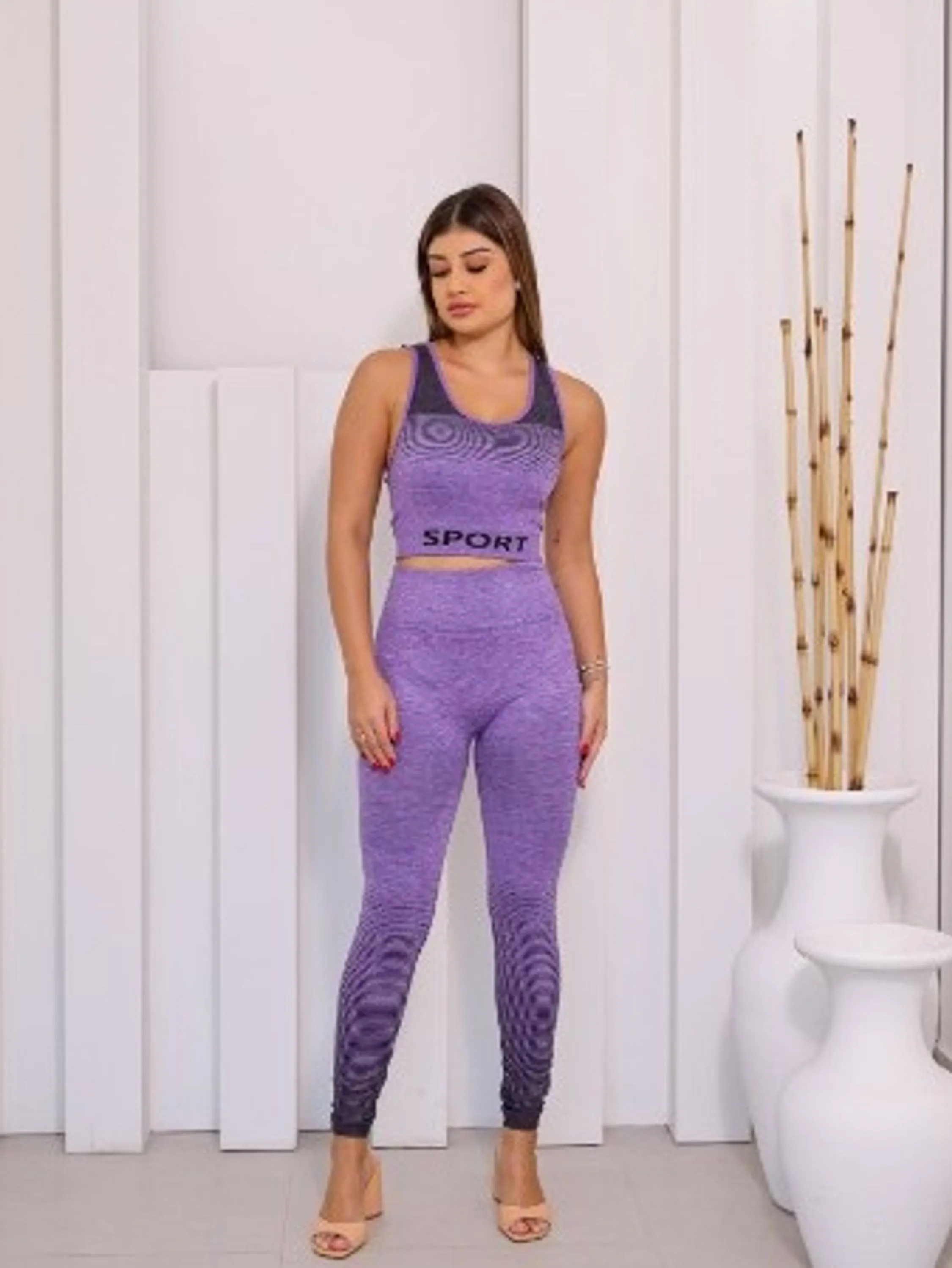 Conjunto academia calça com top NR2305