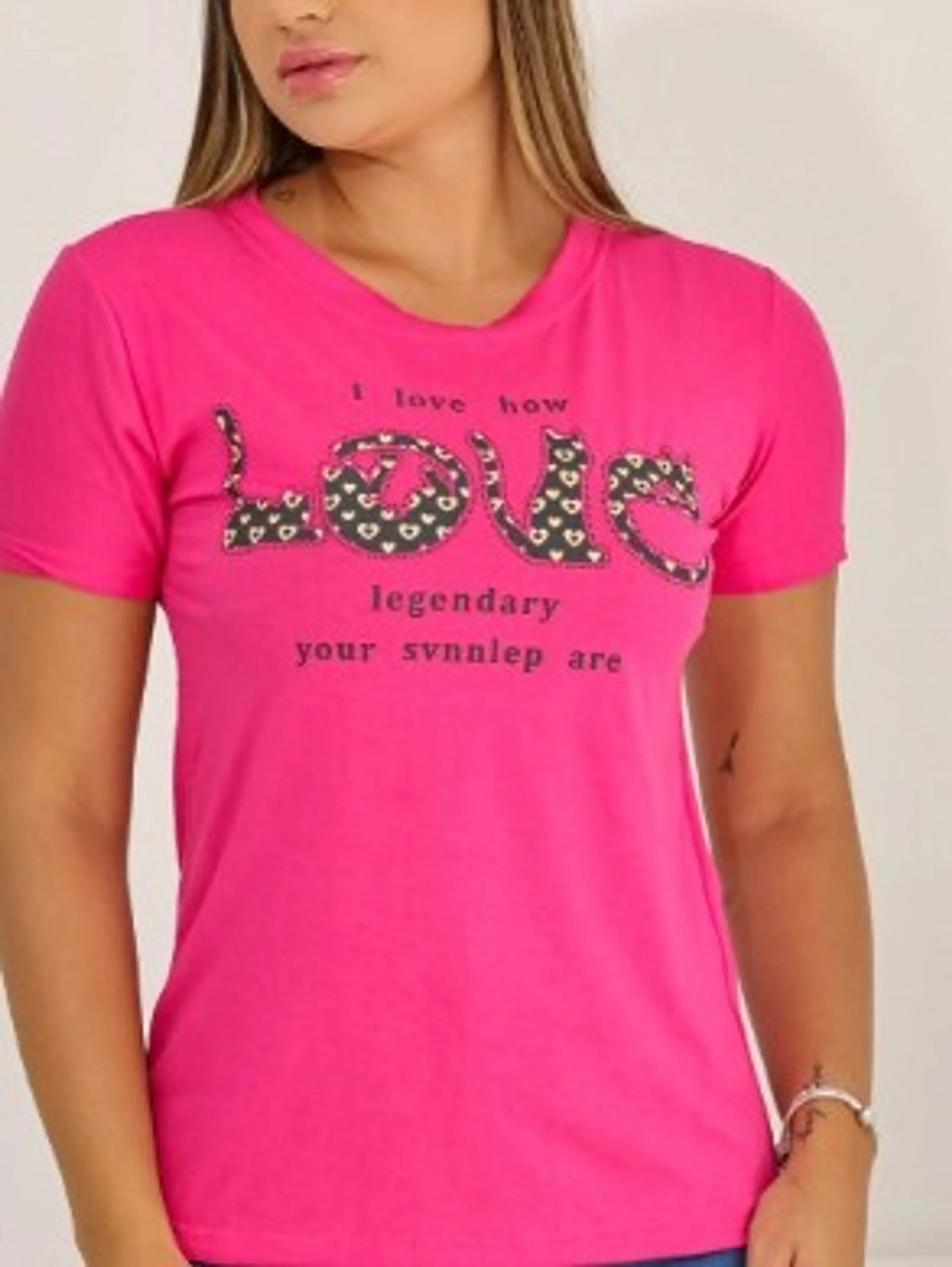 Novidade blusa tshirt estampa "love legendary"