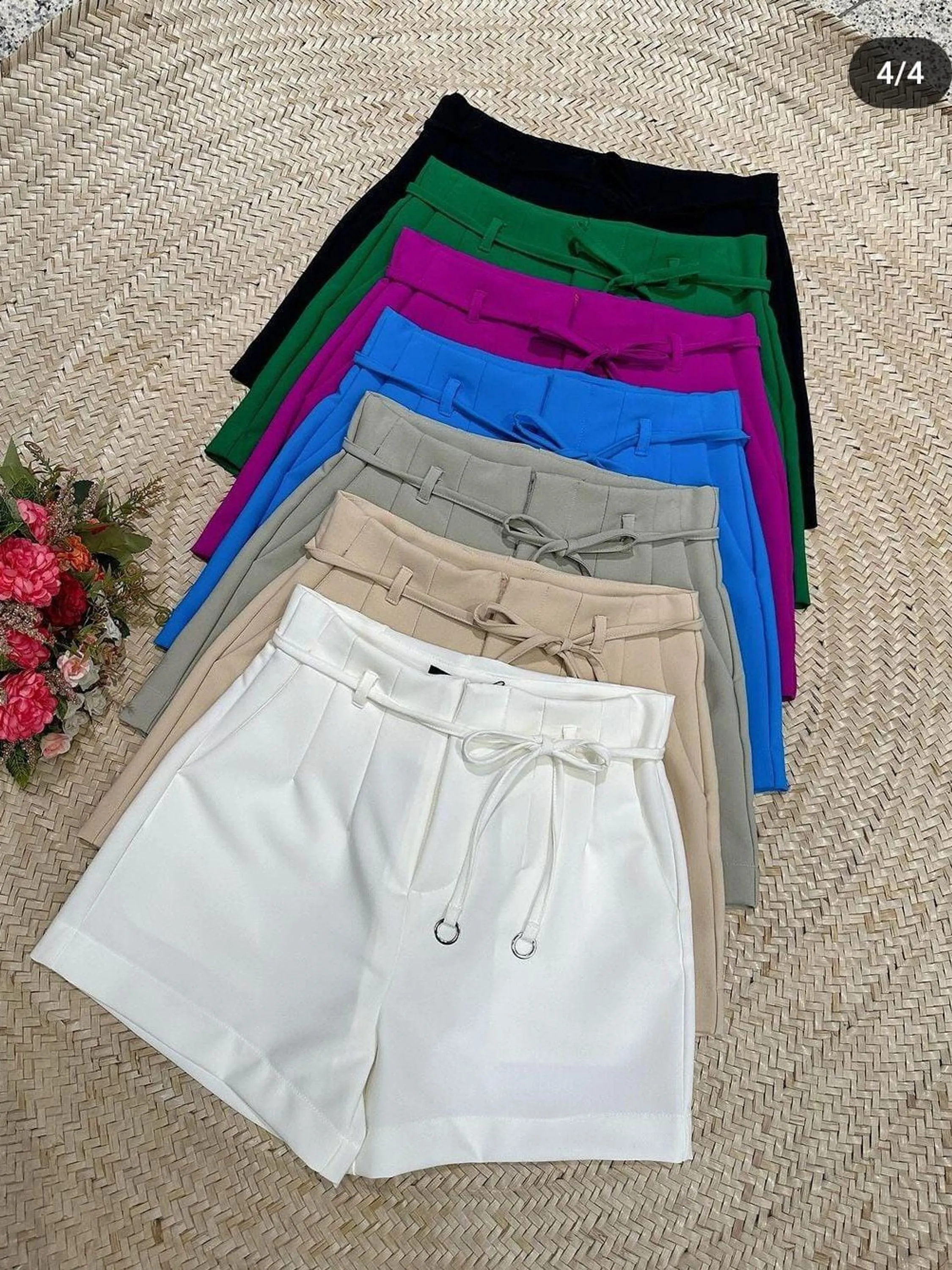 Promoção shorts zara com cinto