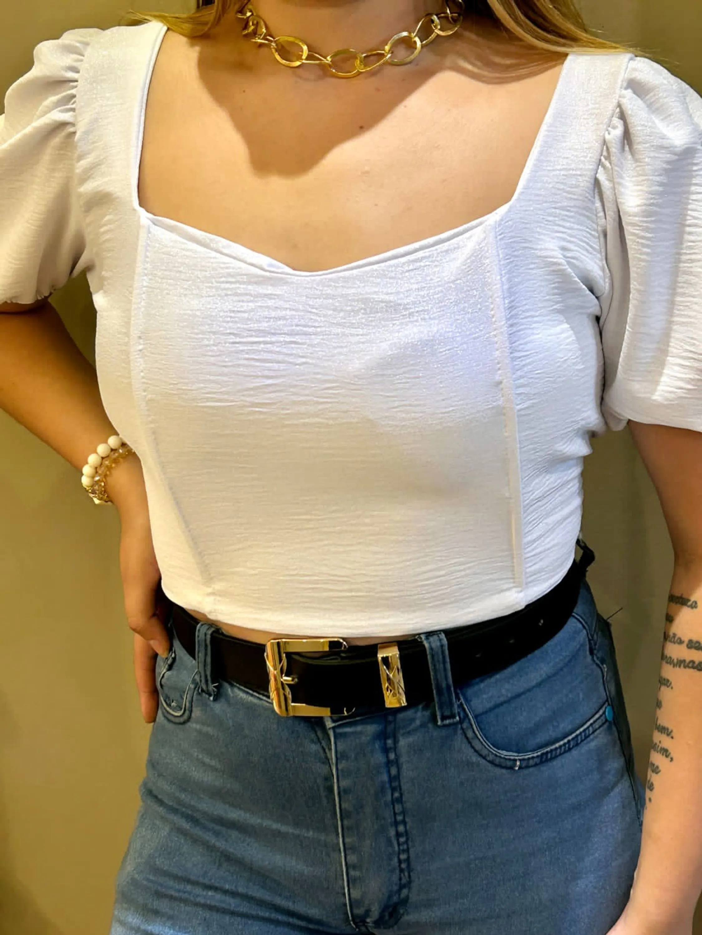 CROPPED LUREX COM BOJO