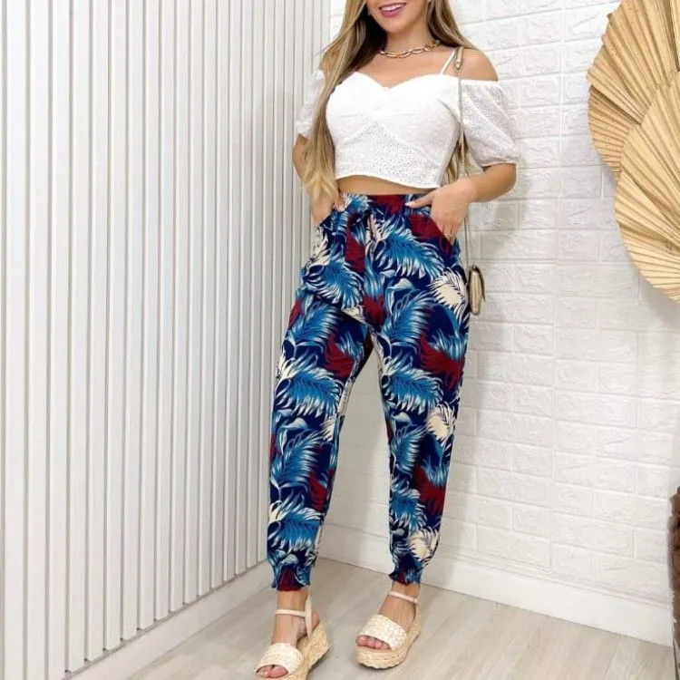 Calça estampada