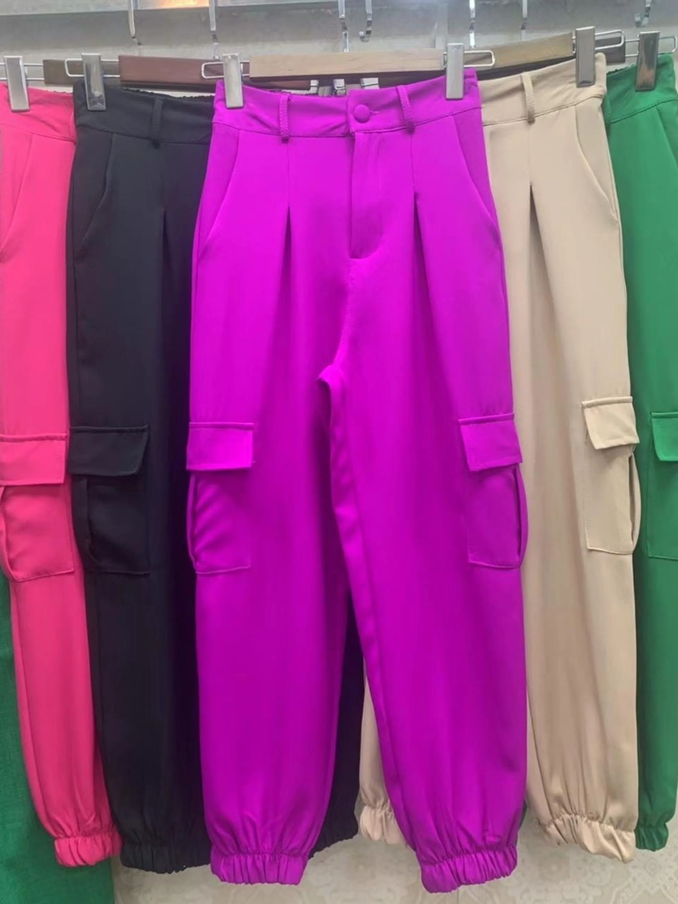 Calça cargo jogger alfaiataria