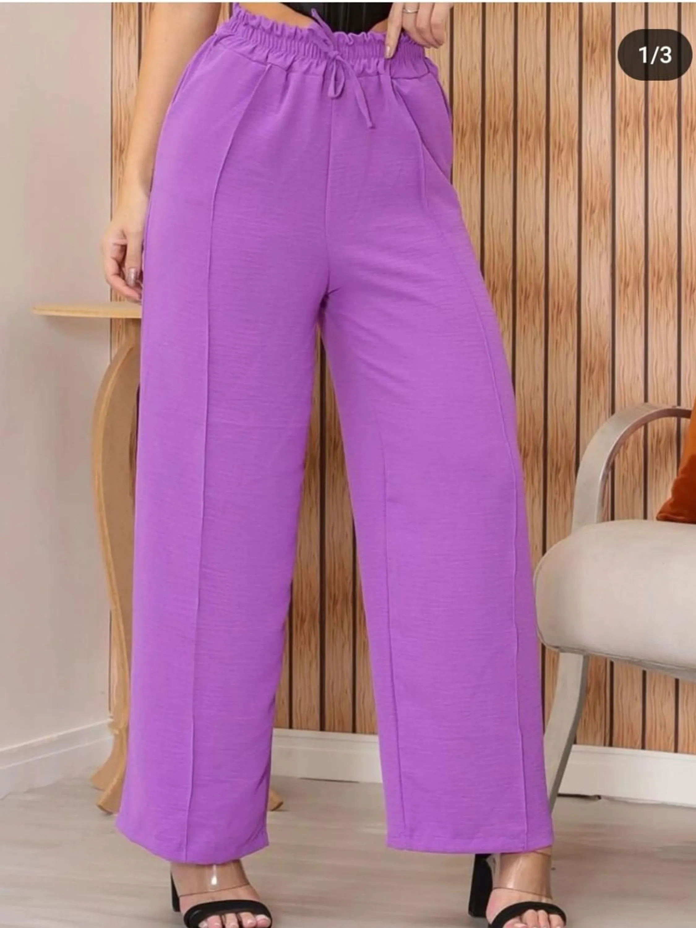 Calça Pantalona listra Duna