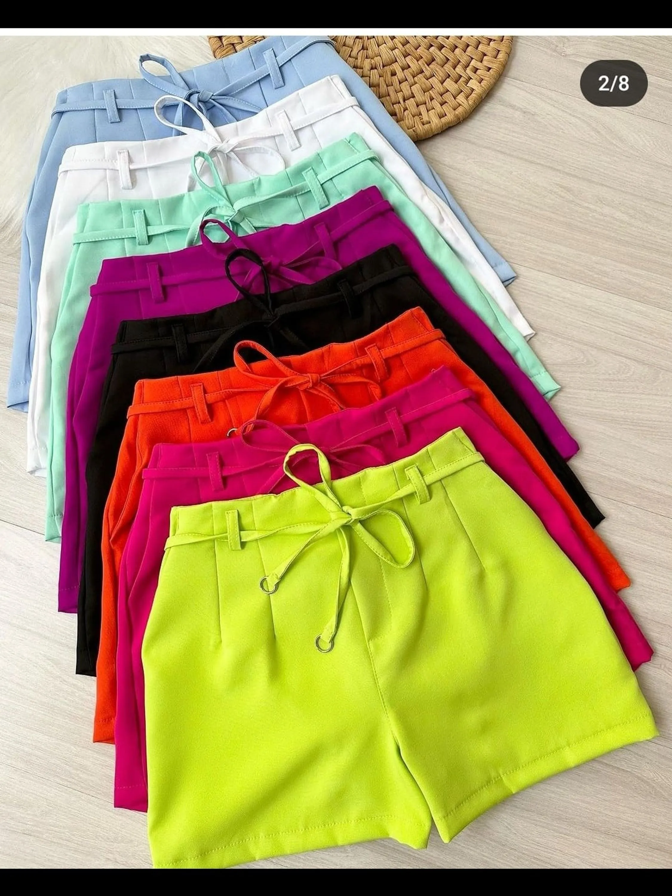 Shorts Zara com cinto