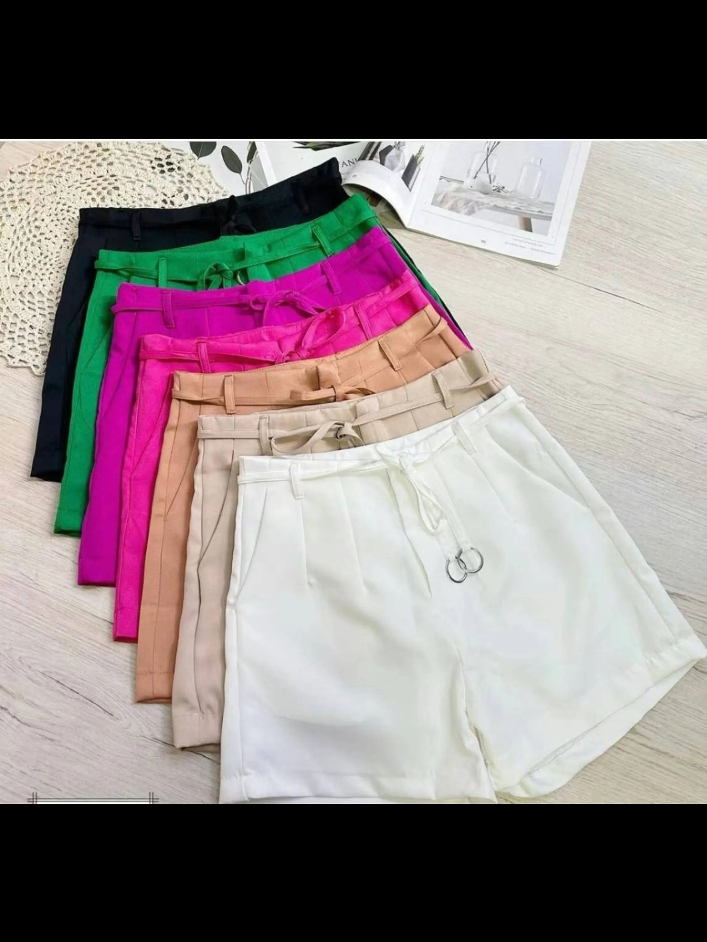 Shorts Alfaiataria Com Anel