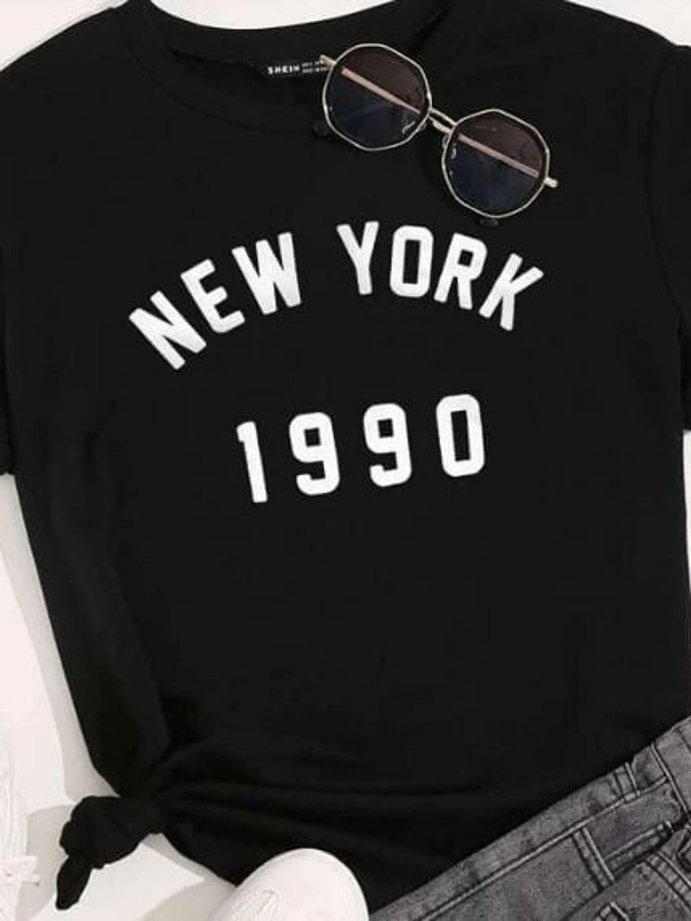 Reposição tshirt estampa "New York"