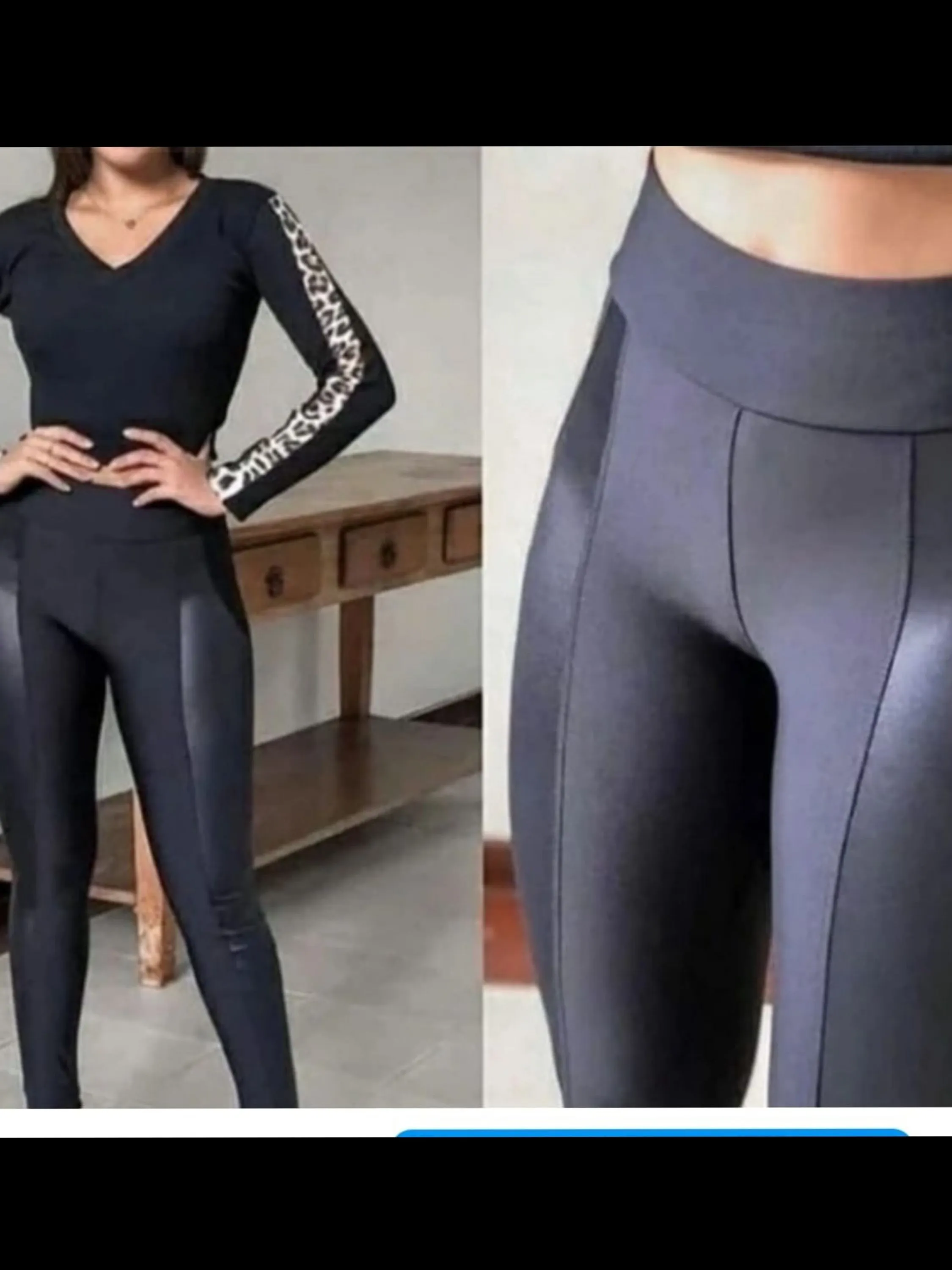 Reposição calça legging cirrê na lateral