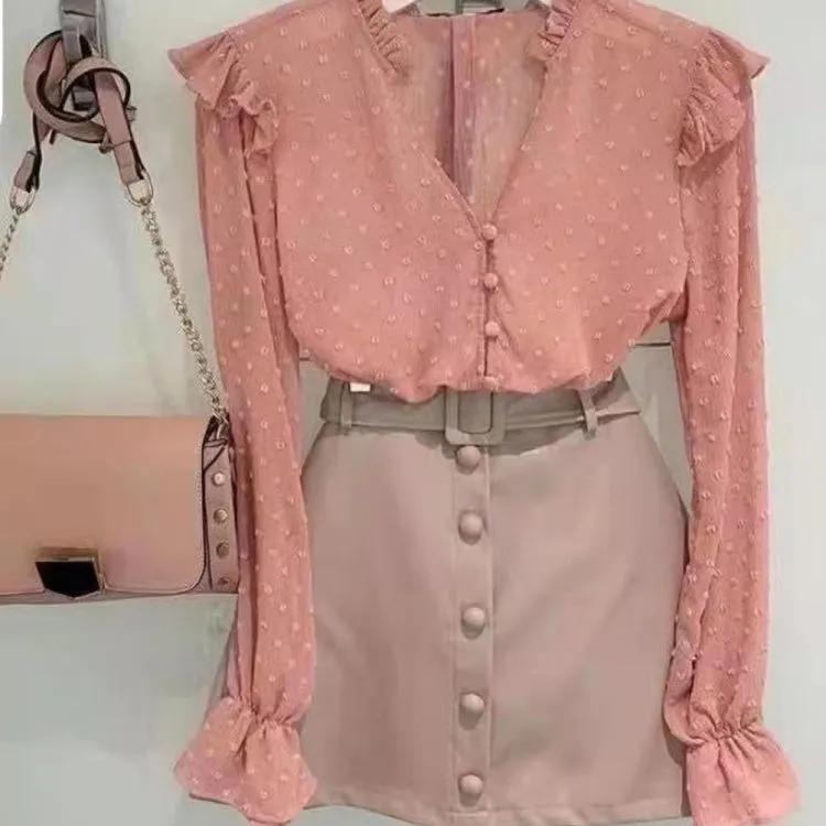 Camisa de chiffon