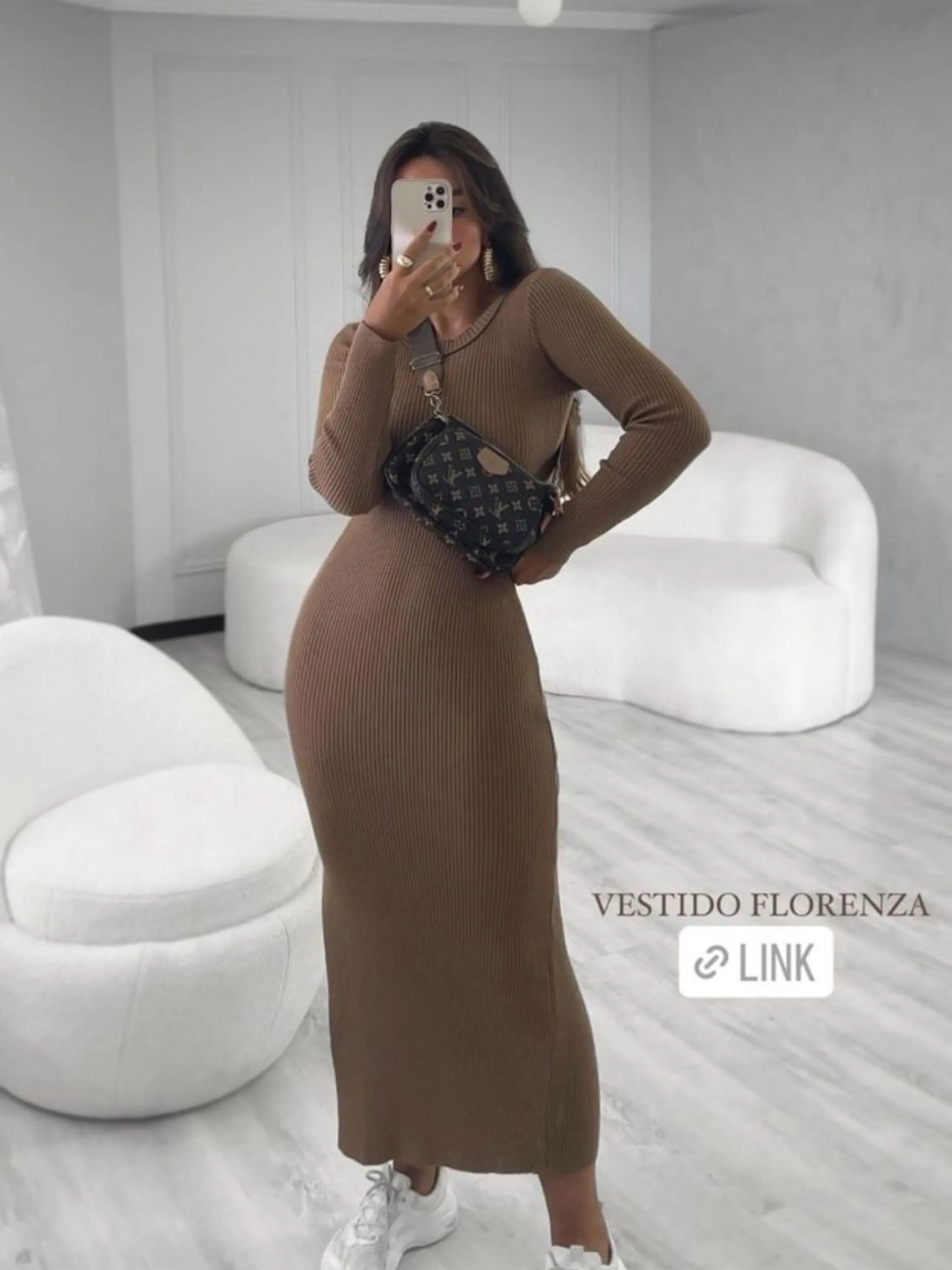 Vestido modal  Longa Manga longa  VM-60