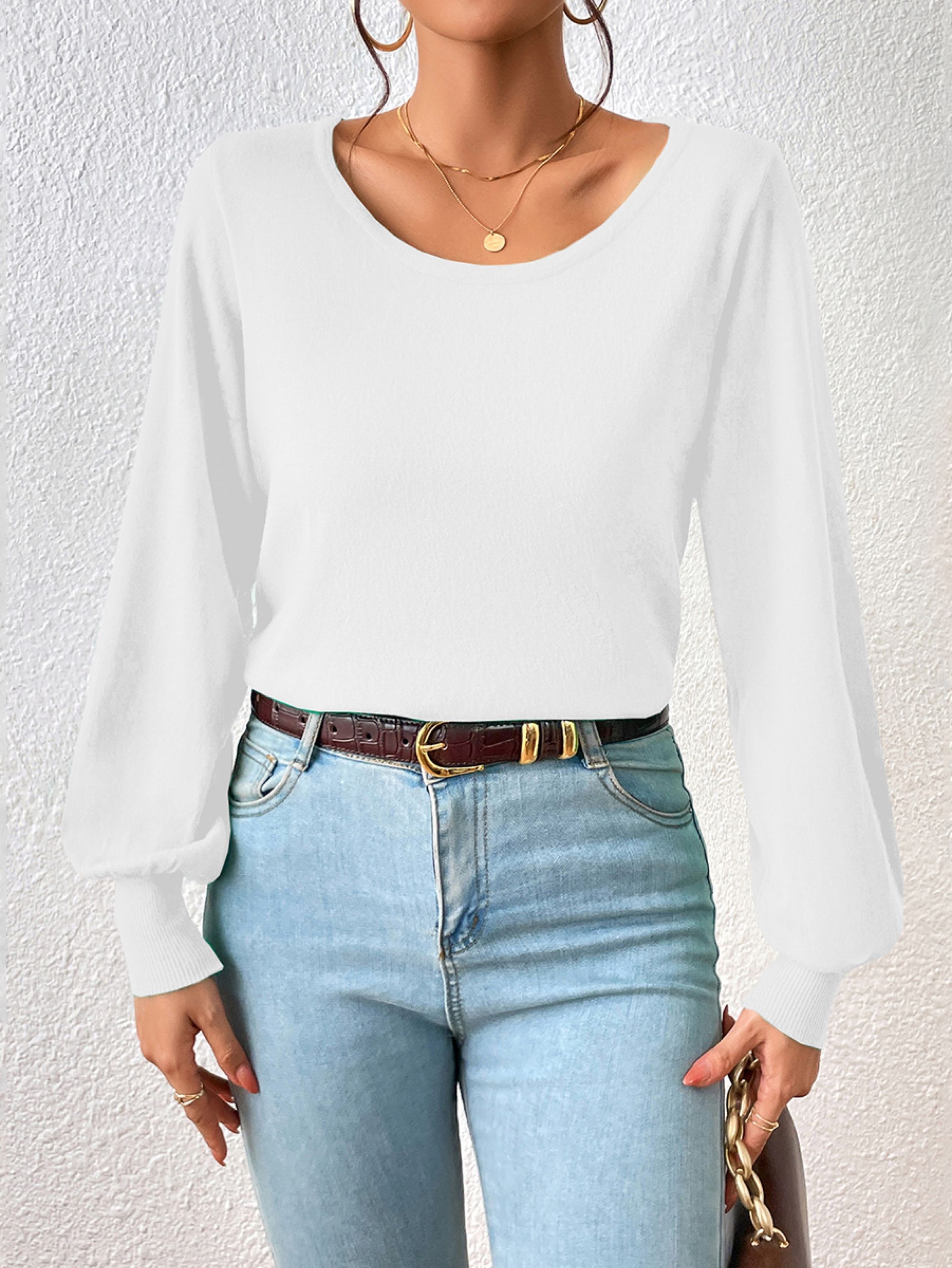 Blusa Camisolas feminina de inverno com elasticidade moda quente e confortável,M809