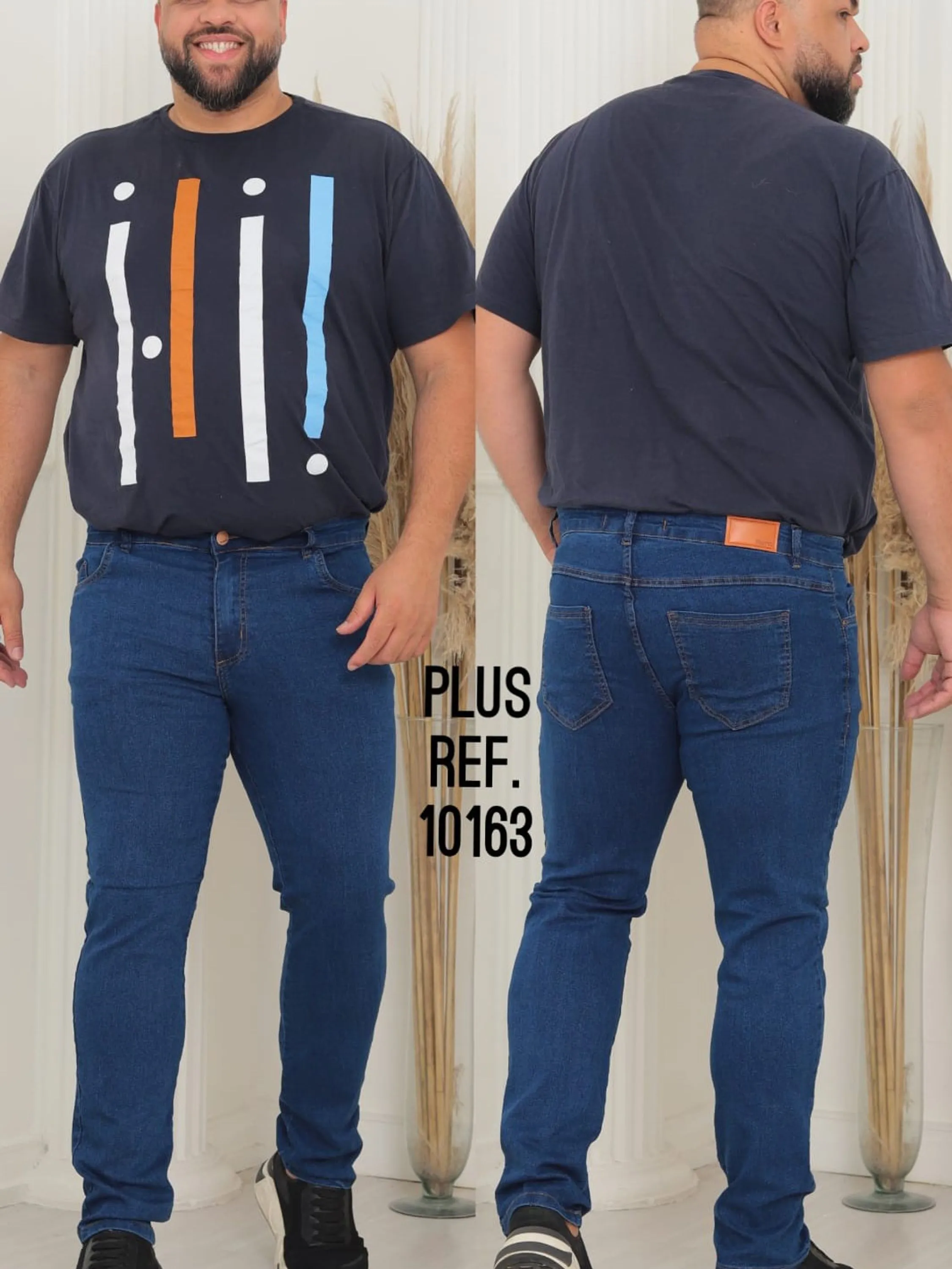 Calça jeans masculina 48 ao 56