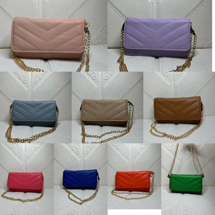 Bolsa feminina transversal alça corrente crossbody passeio pequena novo details quadrado