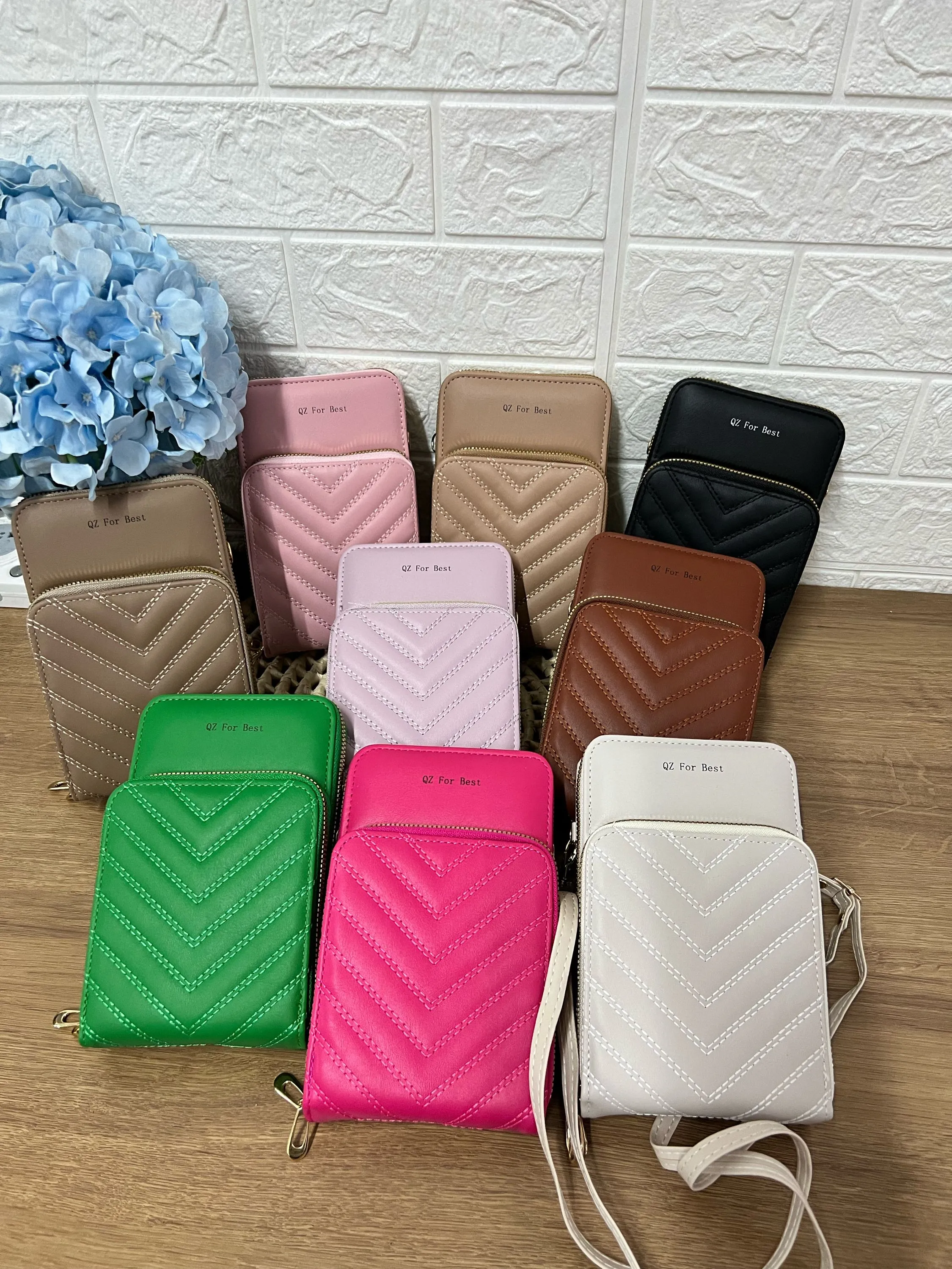 Bolsa feminina prota celular 2ziper