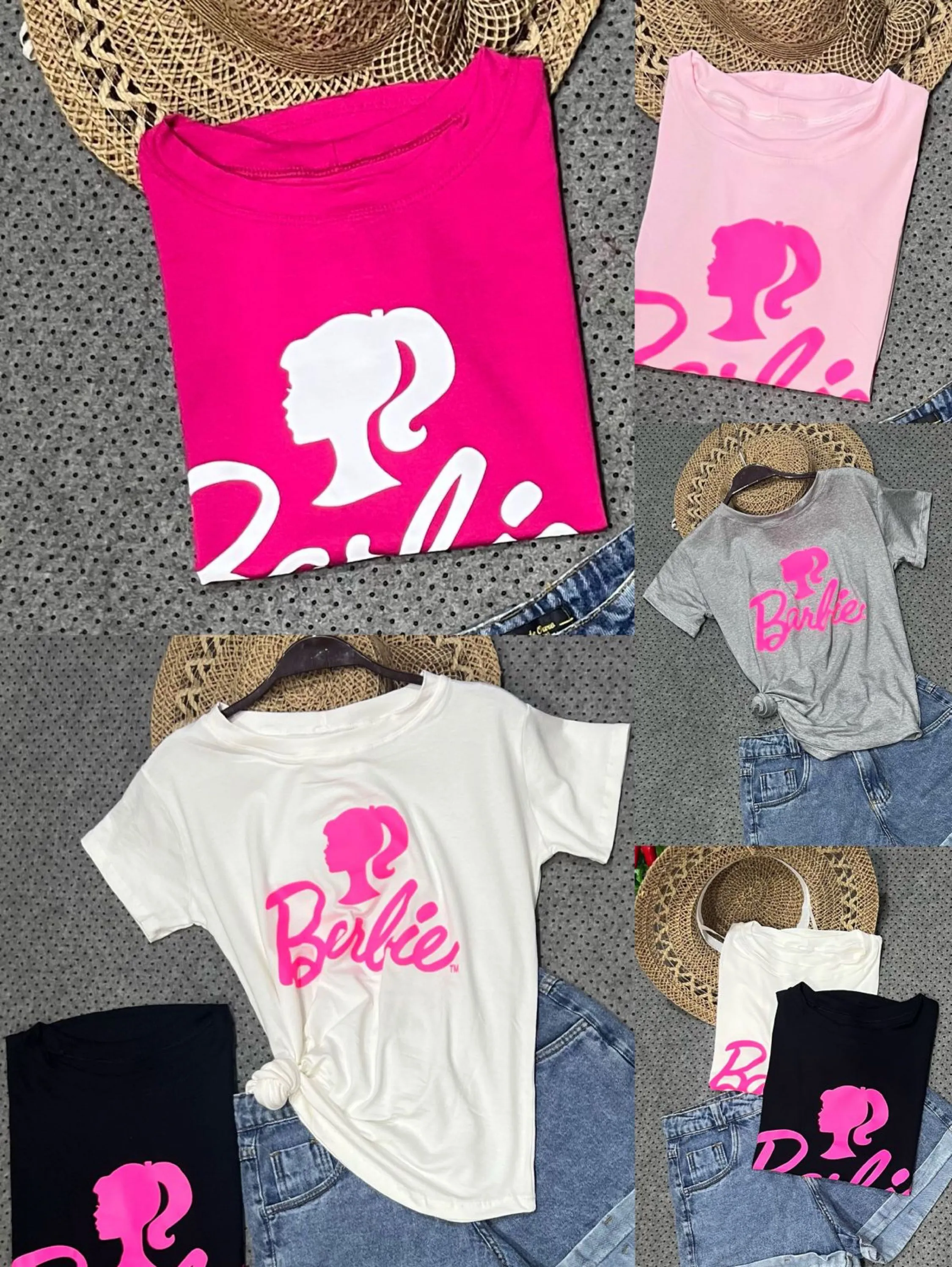 Kit 3 blusas básicas Barbie 2023