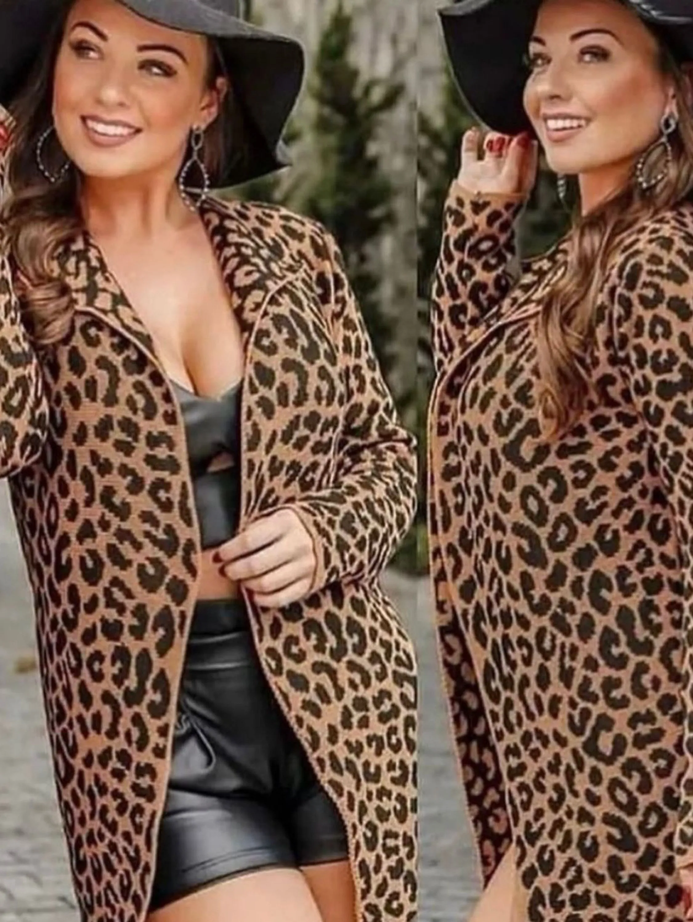 Kimono sobretudo estampa Animal Print