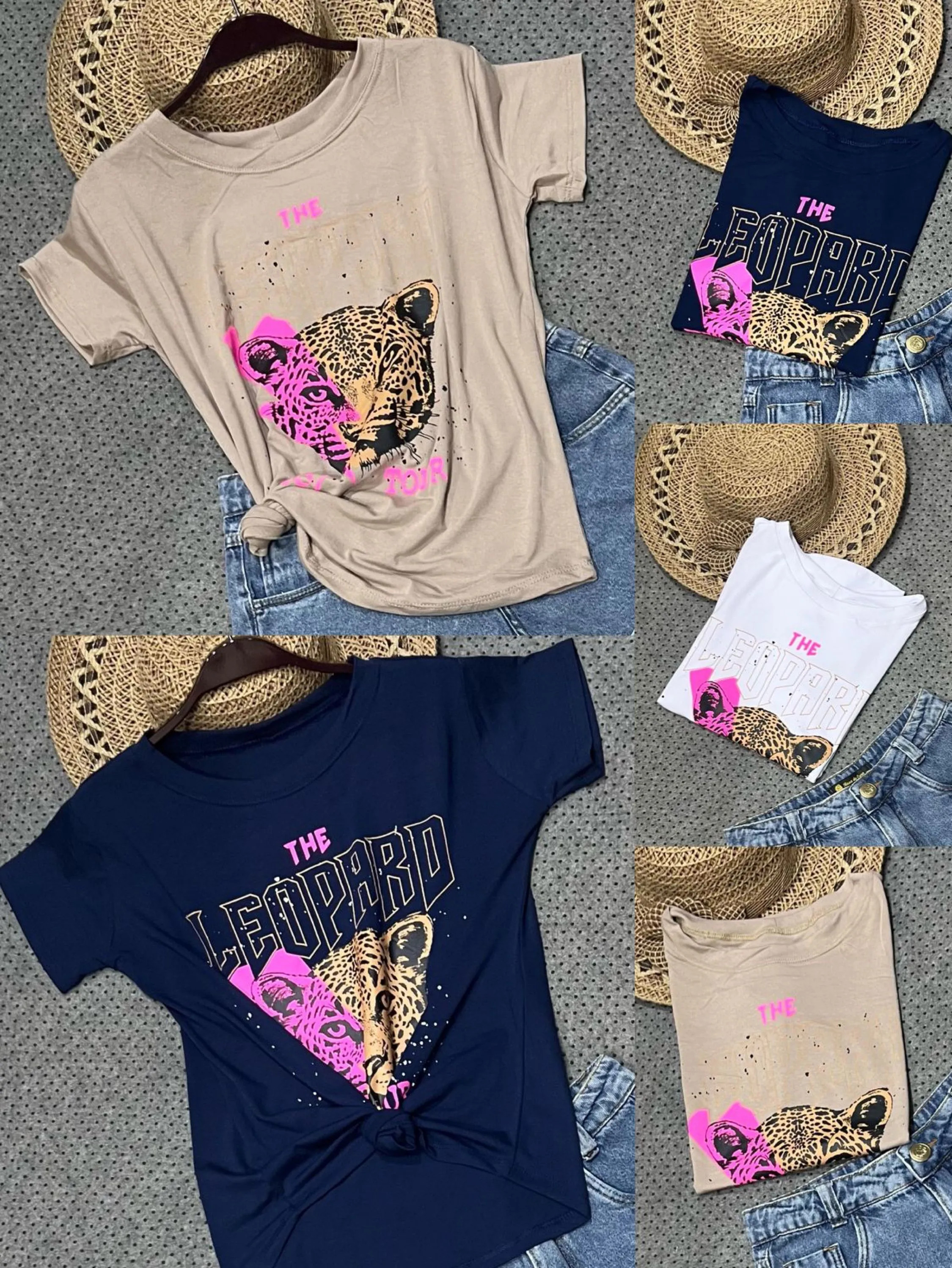 Blusa feminina básica t-shirts The Leopard