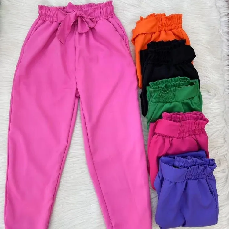 Calça jogger de alfaiataria promoção Flora 0102