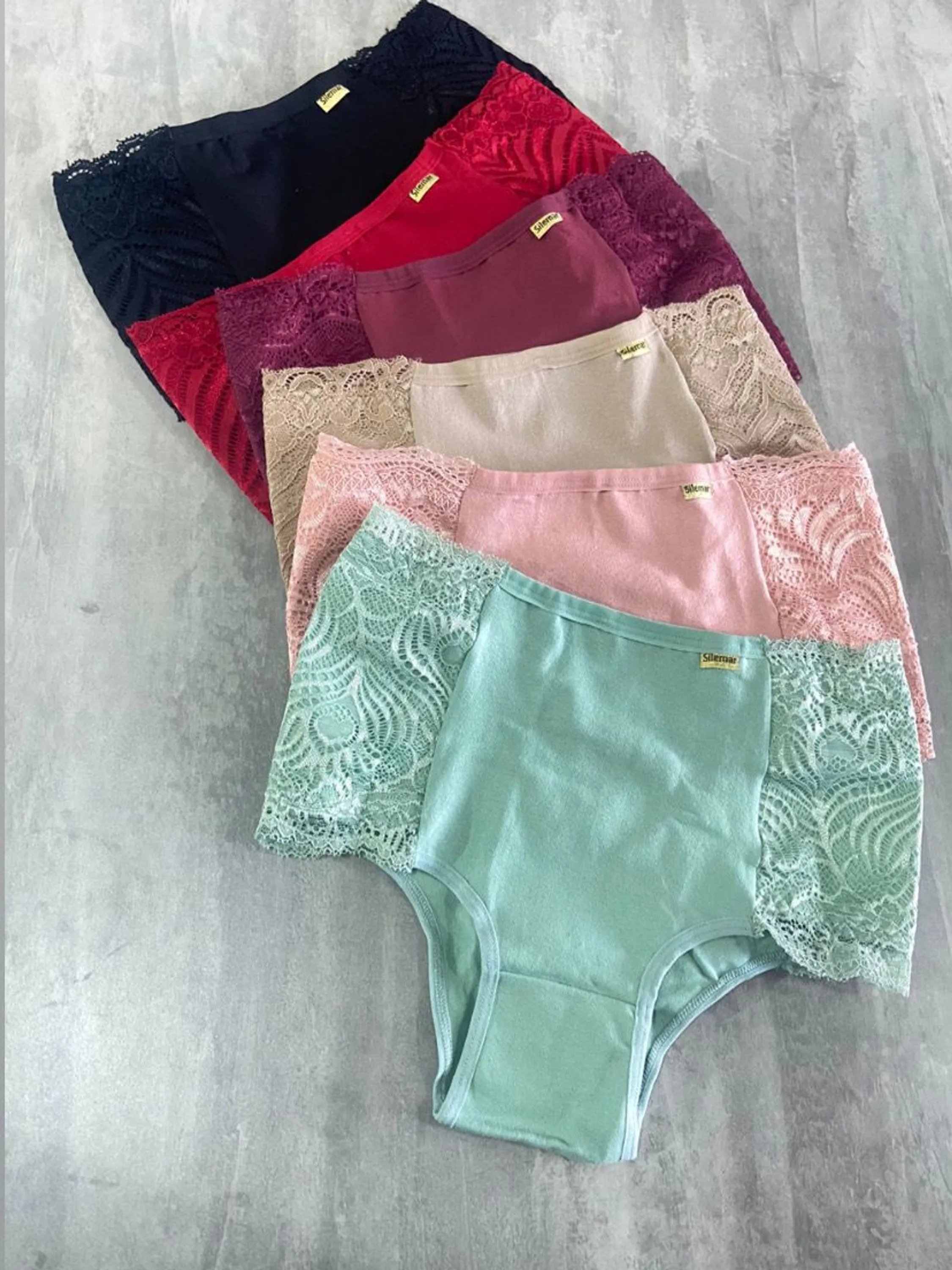 Calça Cotton Com Renda pacote com 06 peças