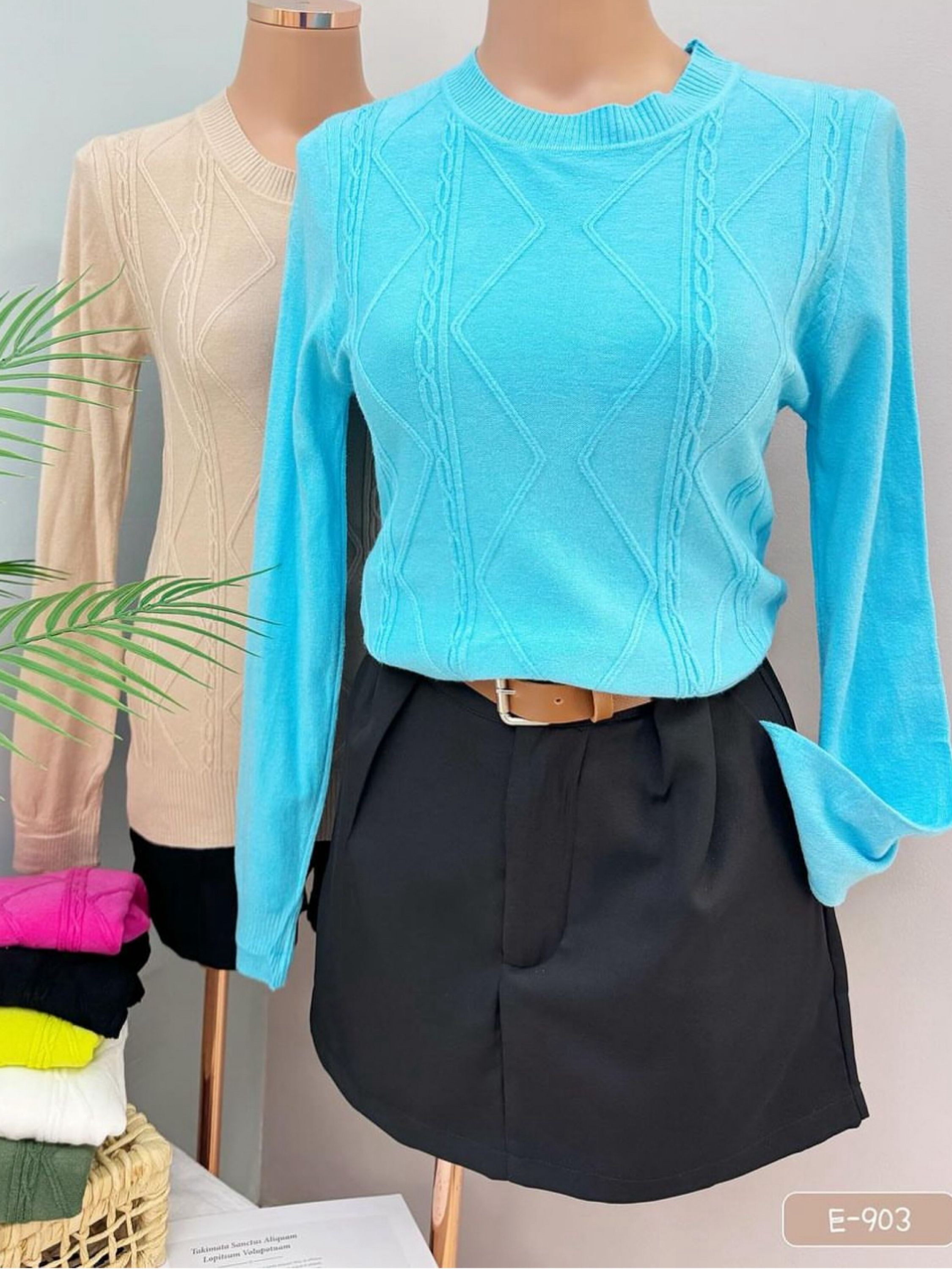 Blusa de lazinha modal importado Flora 903