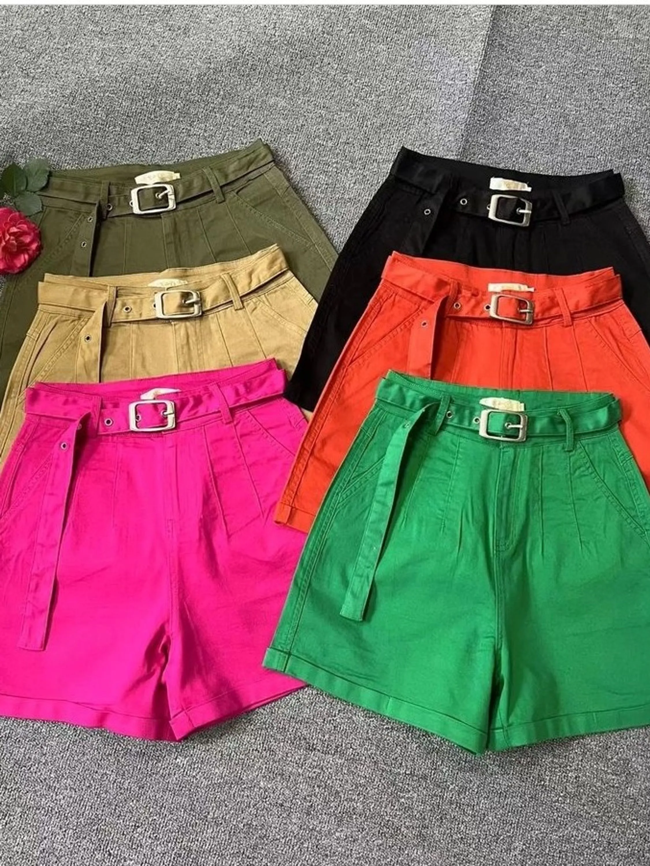 Short de sarja com elastano promocãoFlora 887