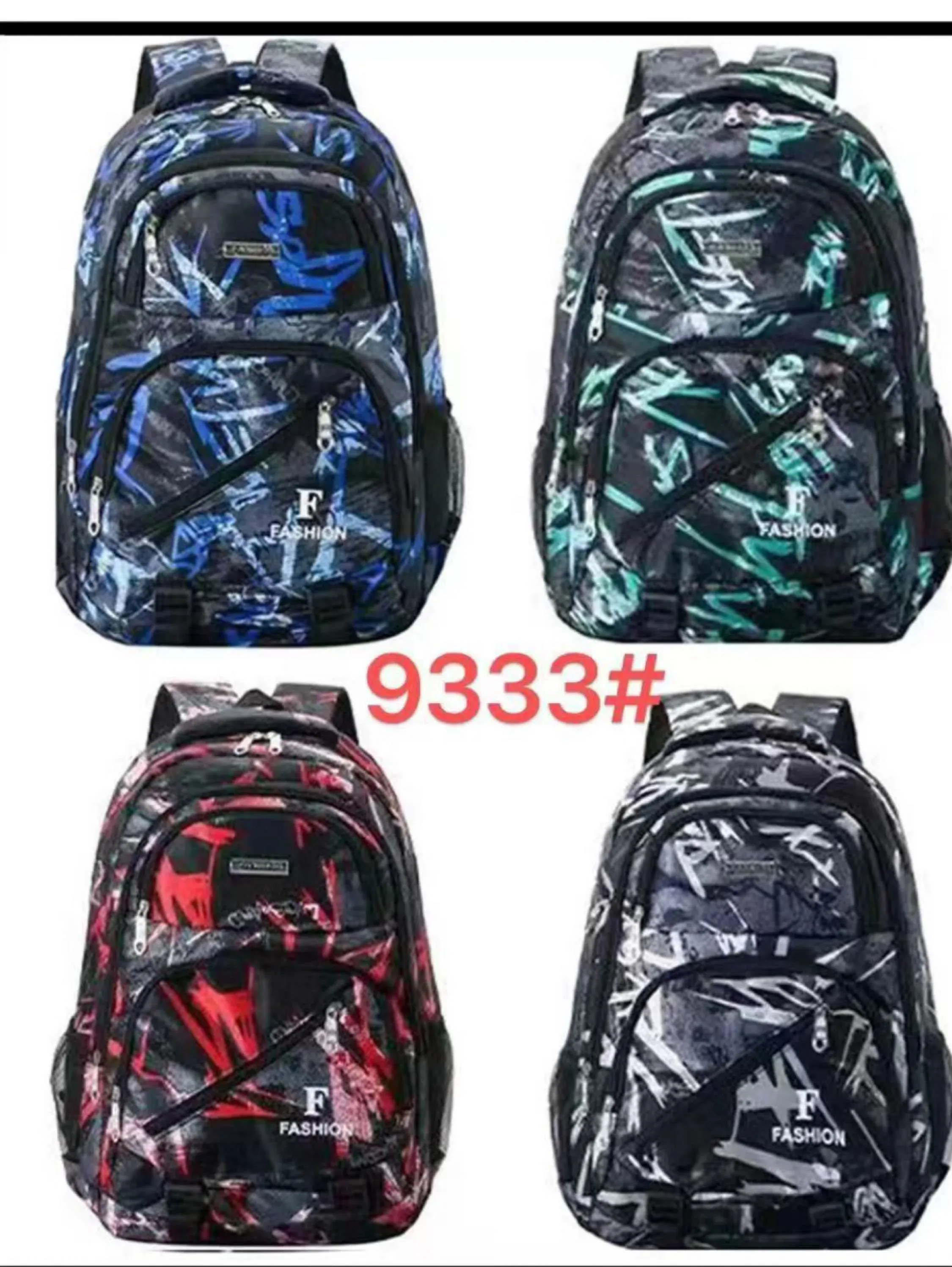 9333 Mochilas Fashion Grande capacidade à prova d'água